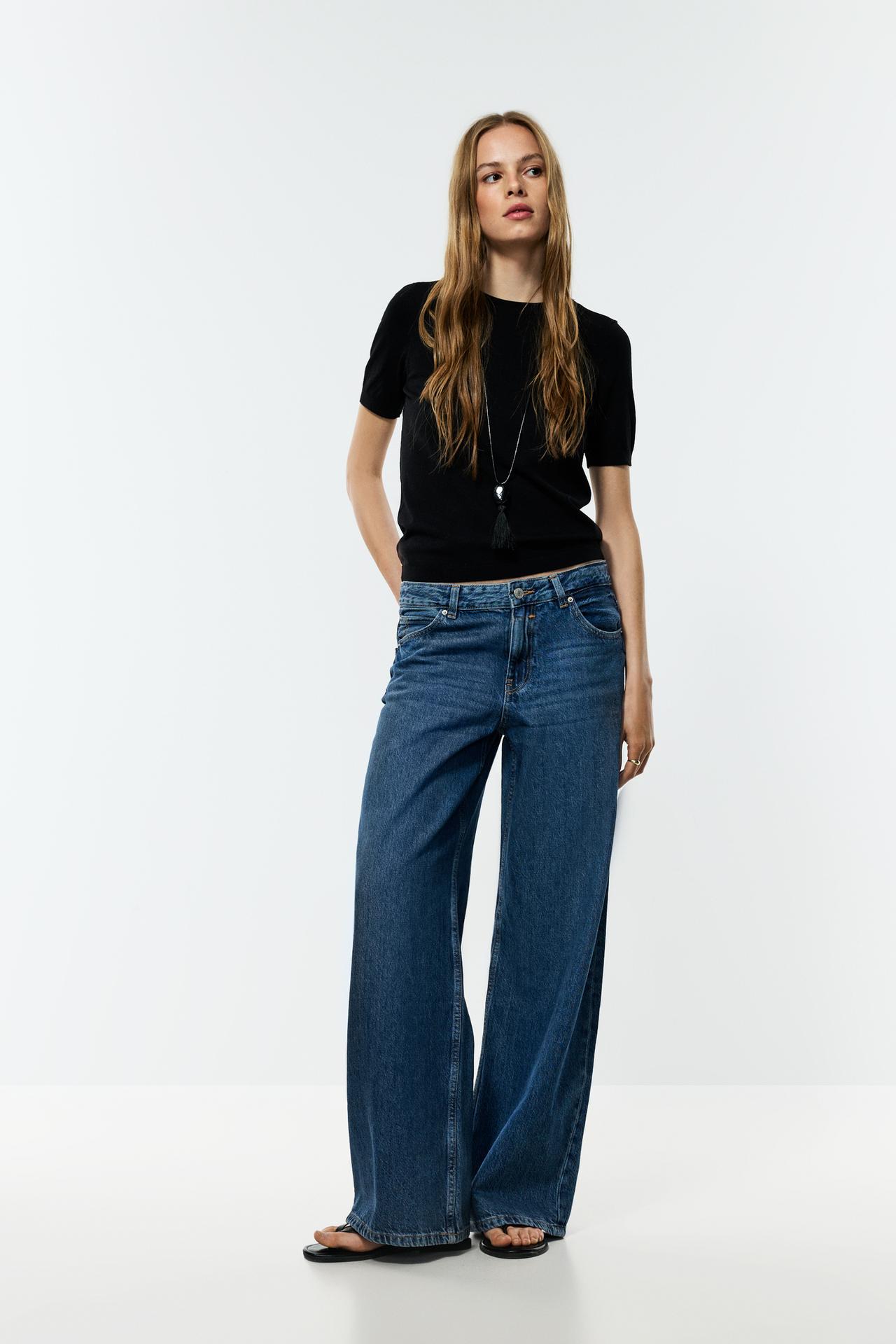 Basic knit top — BLACK