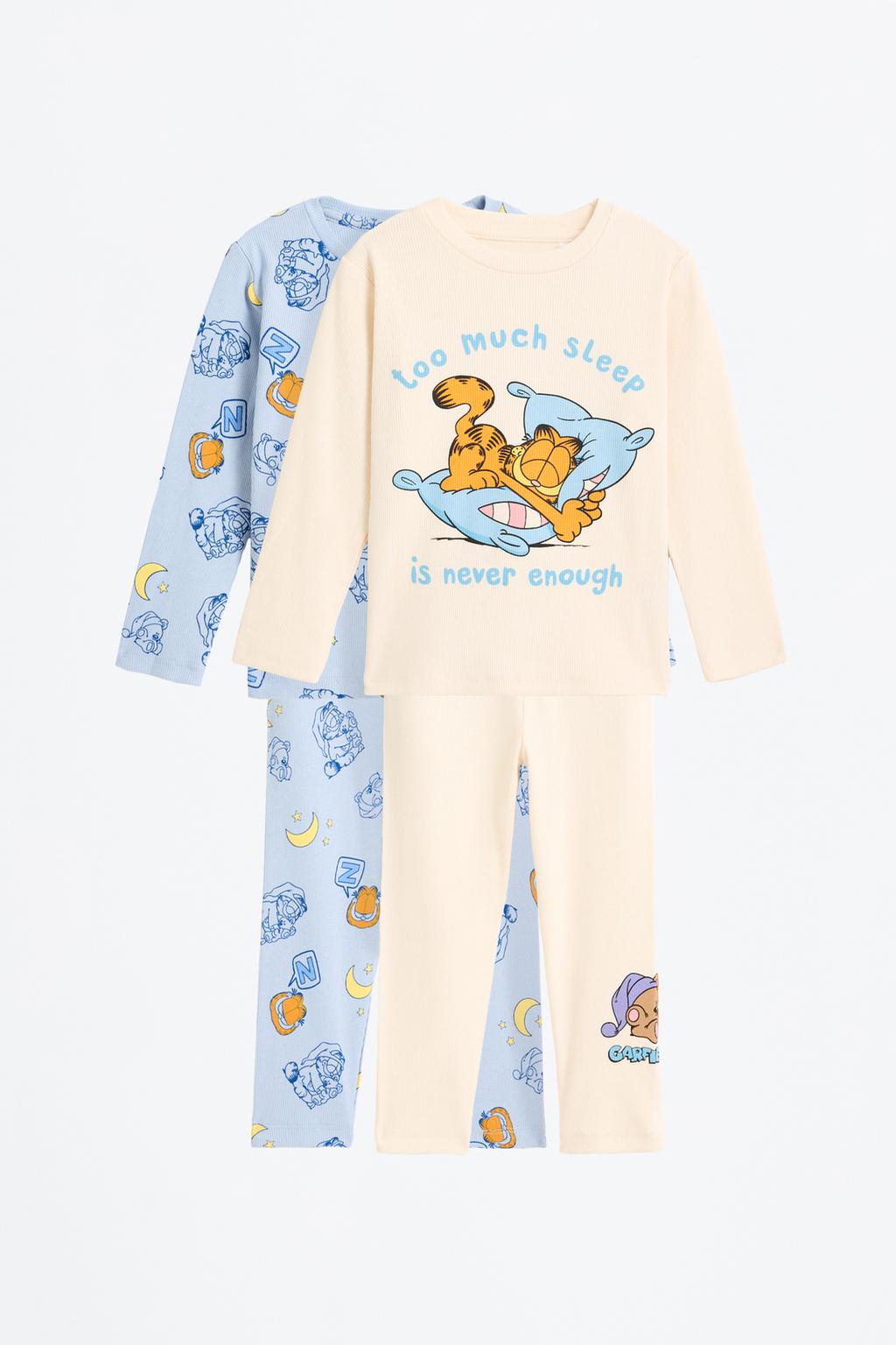 Pack 2 pijamas Garfield ©Nickelodeon canalé