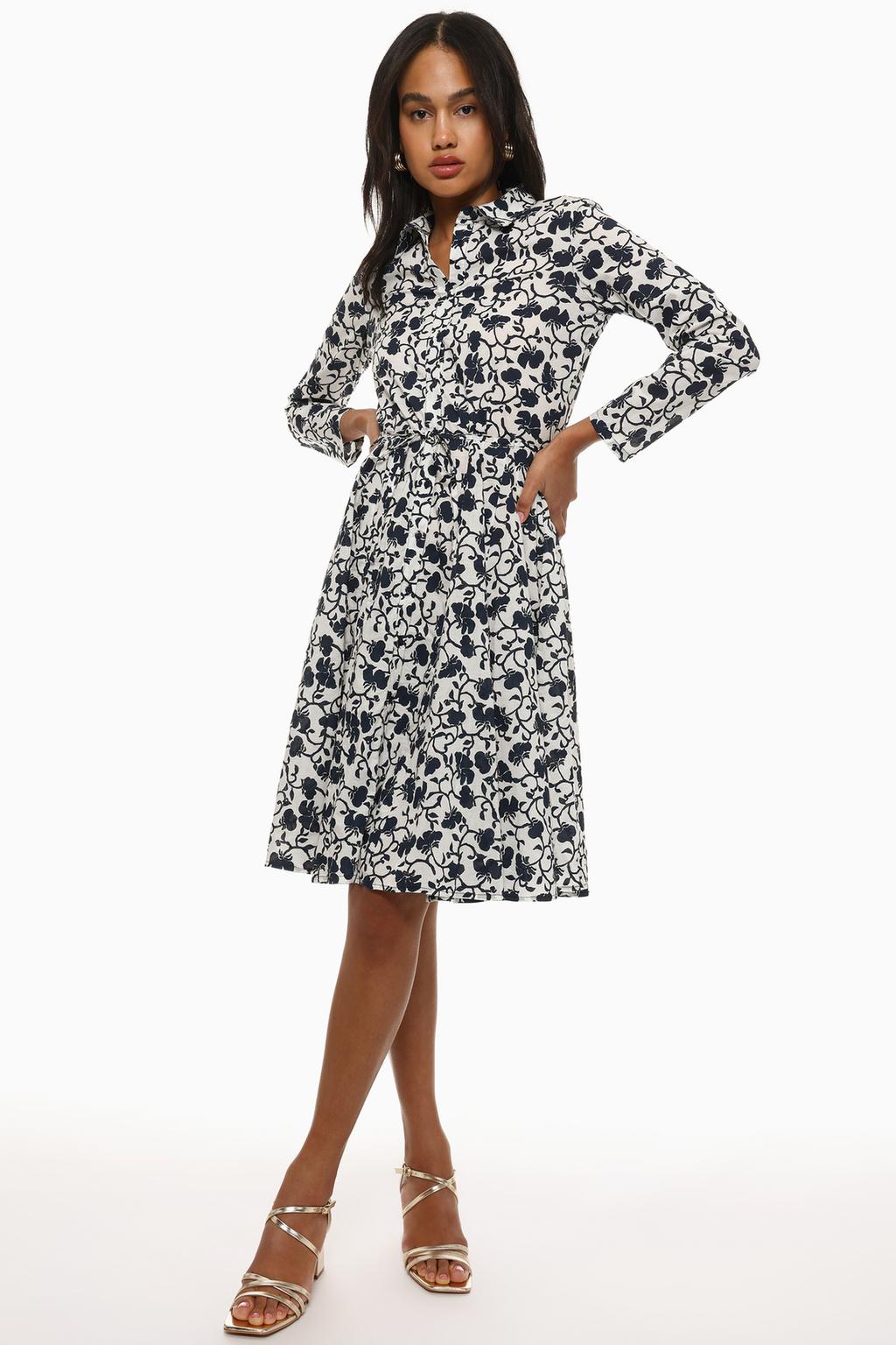 Midi shirt dress