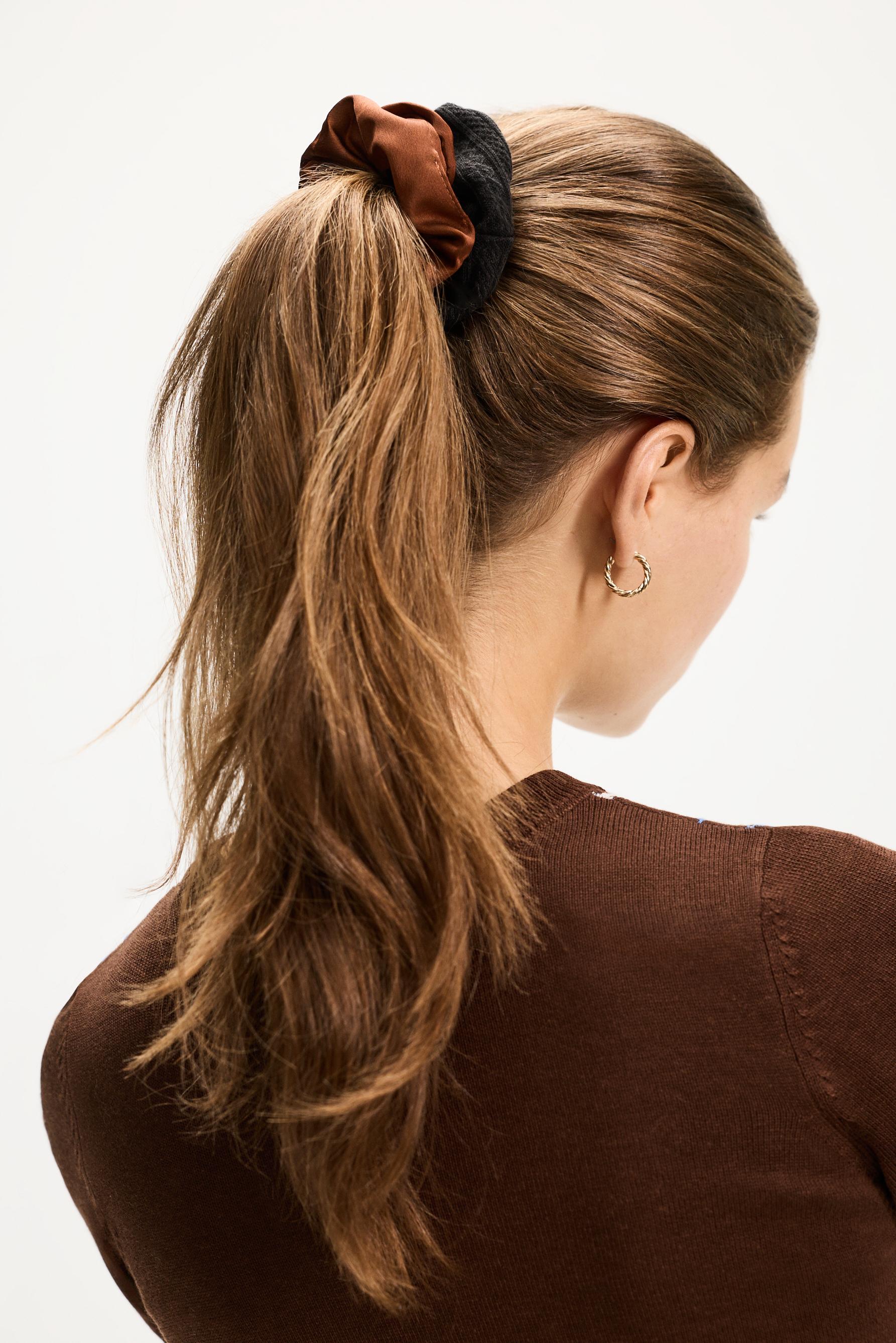 Medium scrunchies (3-pack) — LEOPARD PRINT