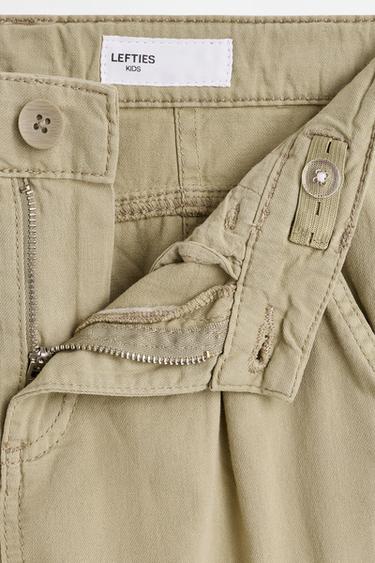 Twill cargo trousers — PALE KHAKI 4