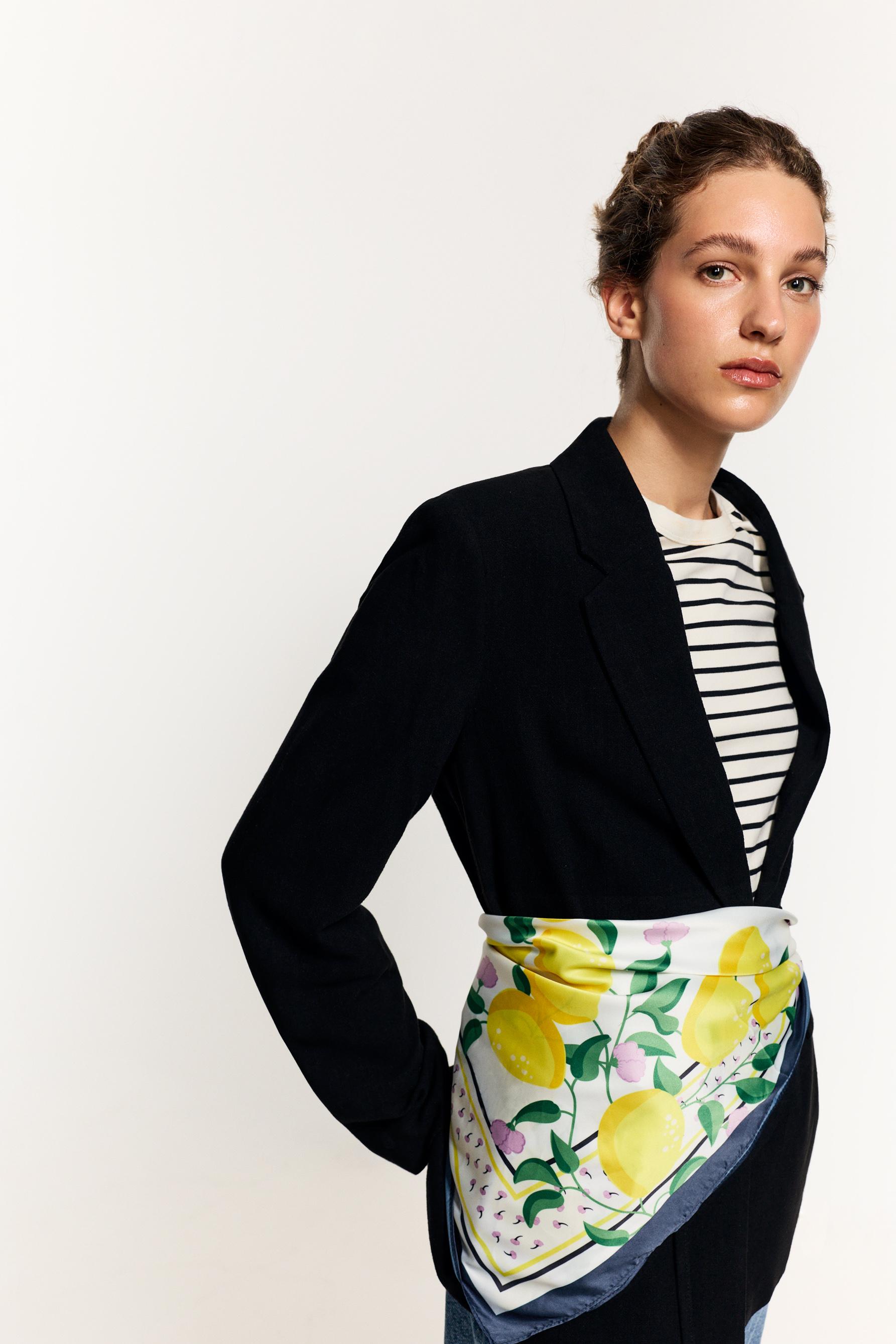 Pañuelo limones satén