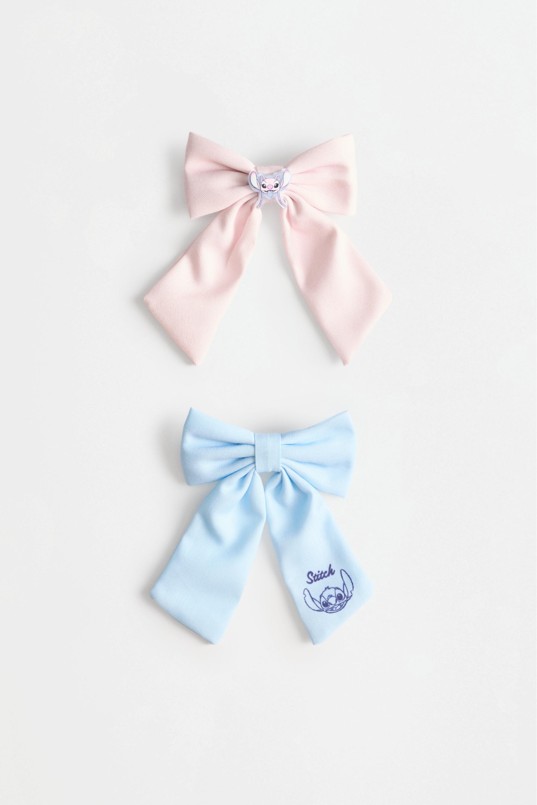 Stitch & Angel ©Disney Bows (2-Pack) — BLUE
