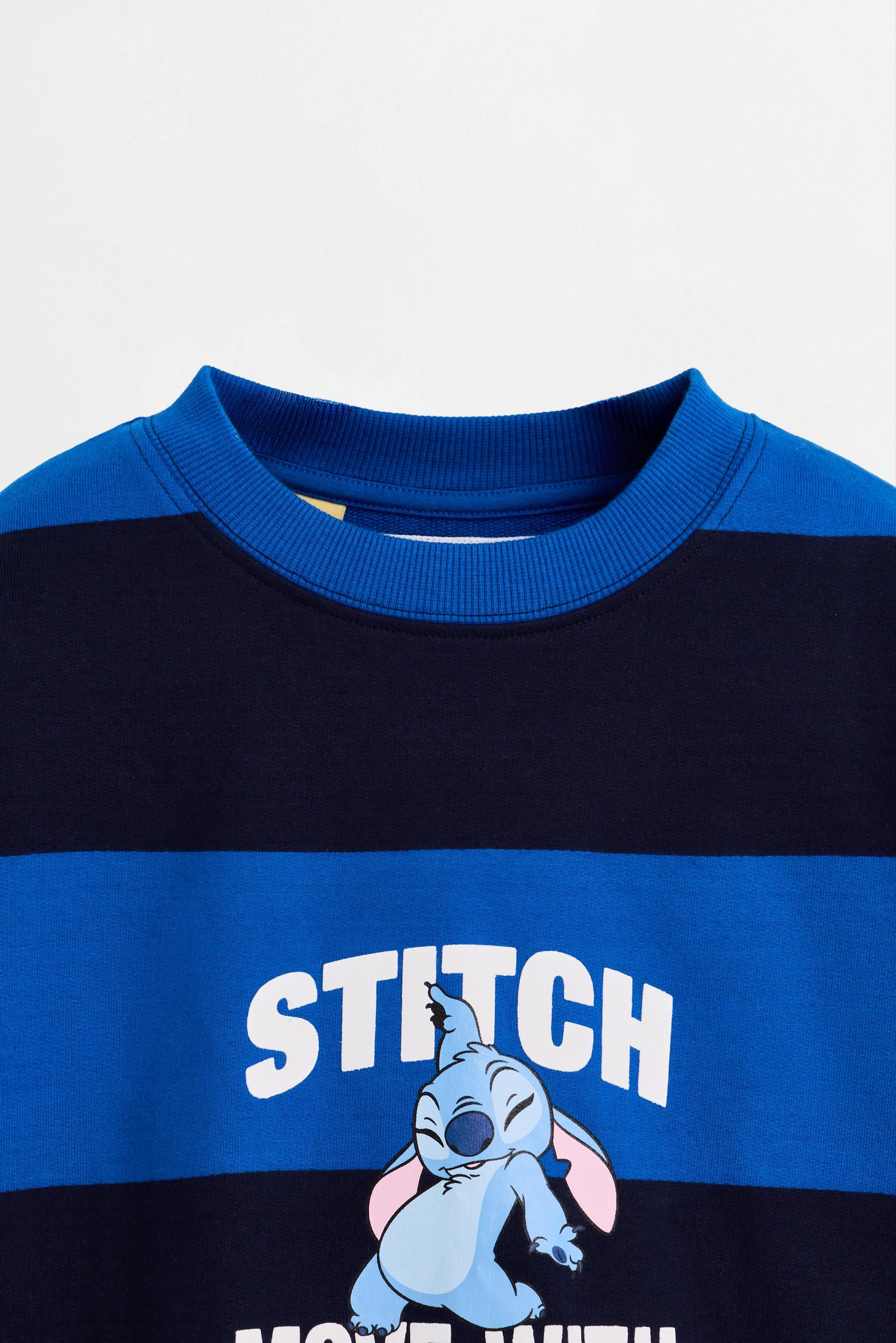 Stitch ©Disney striped sweatshirt — INDIGO BLUE
