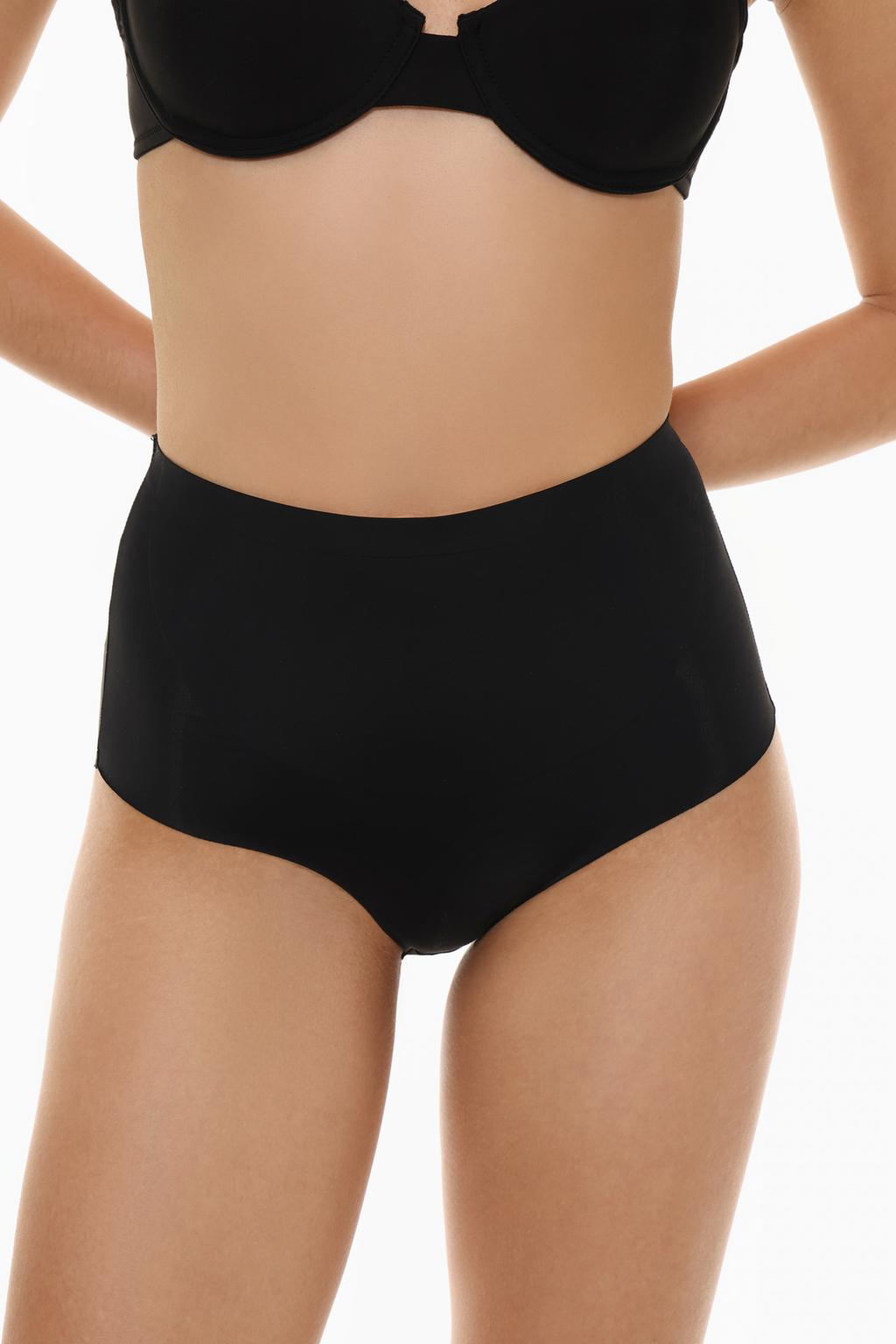 High waist microfibre shaper briefs