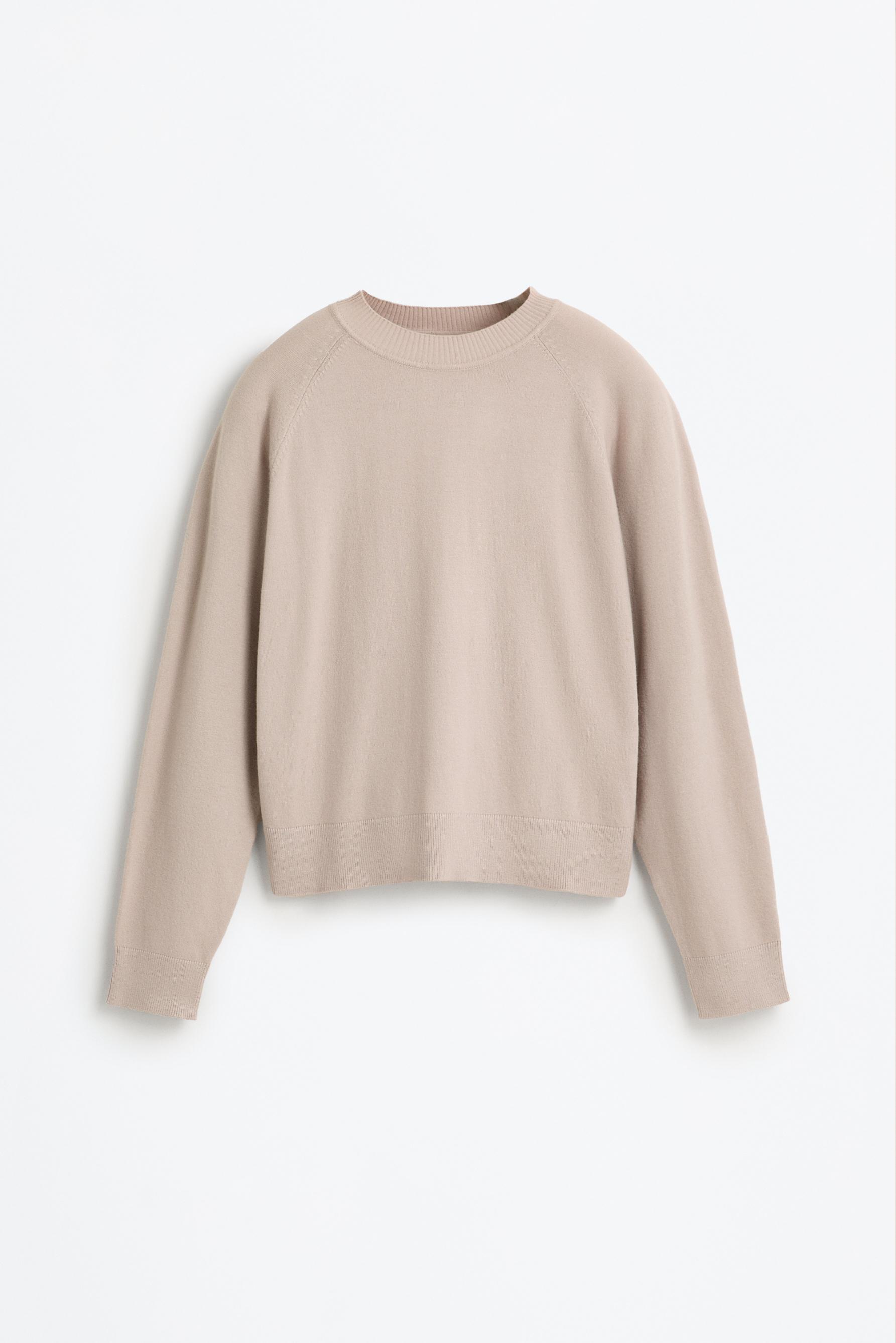Round neck sweater — SAND MARL