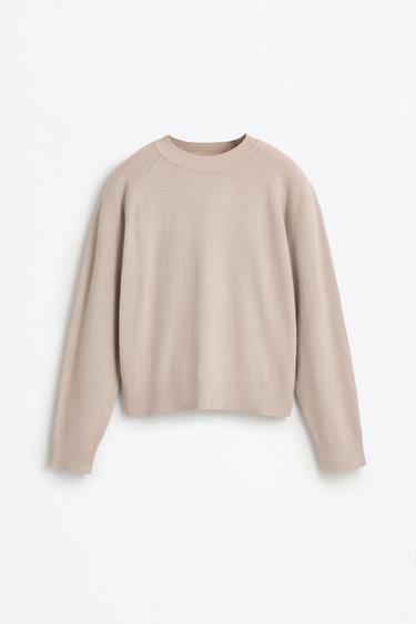 Round neck sweater — SAND MARL 6