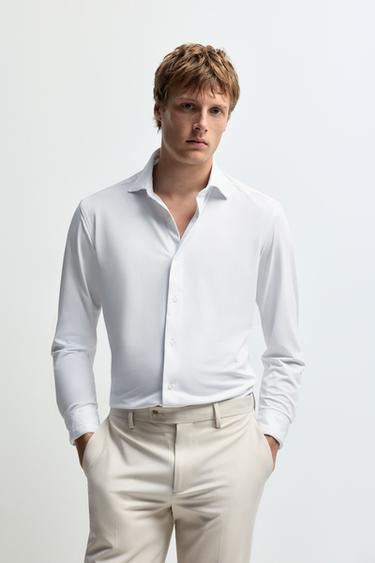 Slim fit tailored shirt — WHITE 1