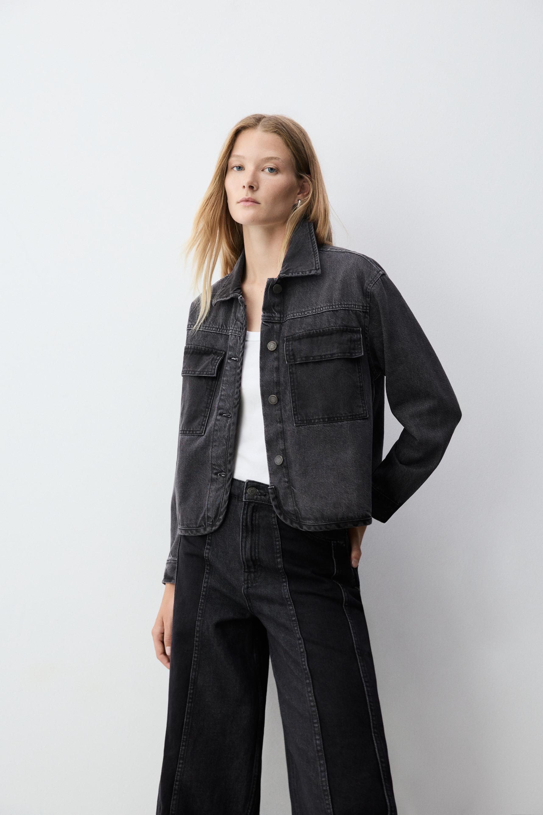 Sobrecamisa denim contrastes