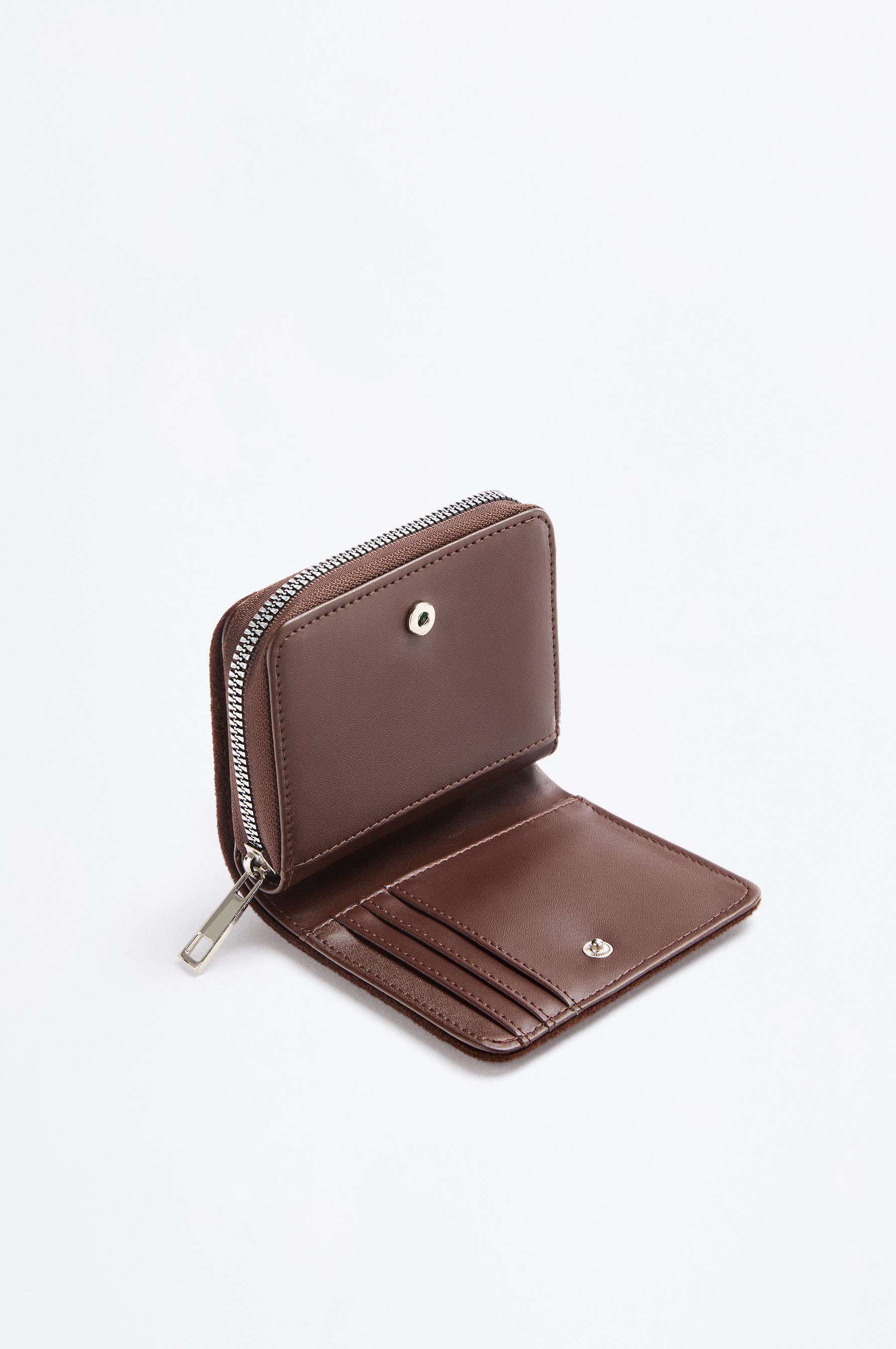 Studded wallet — BROWN