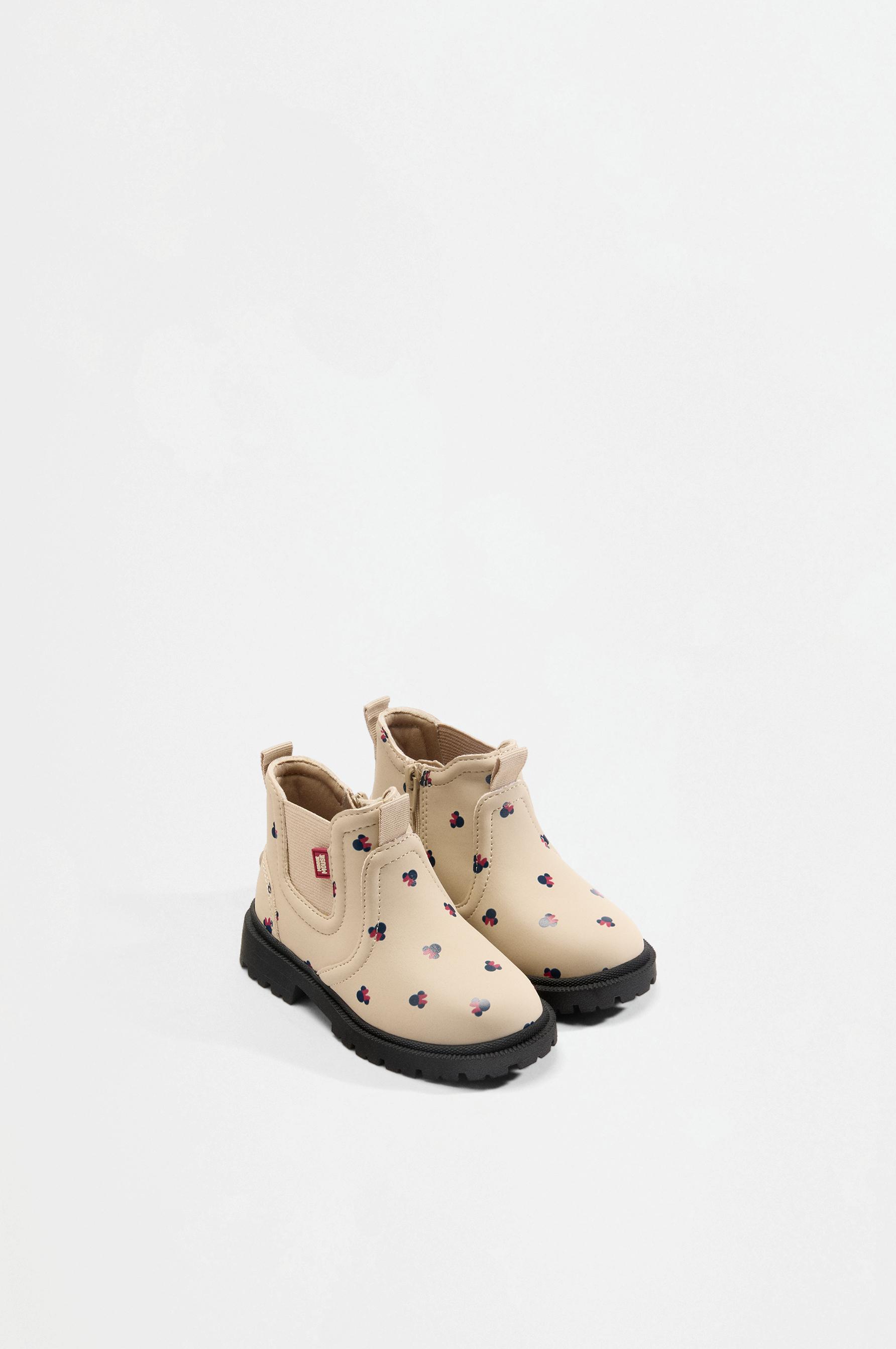 Minnie Mouse ©Disney Chelsea boots — ECRU