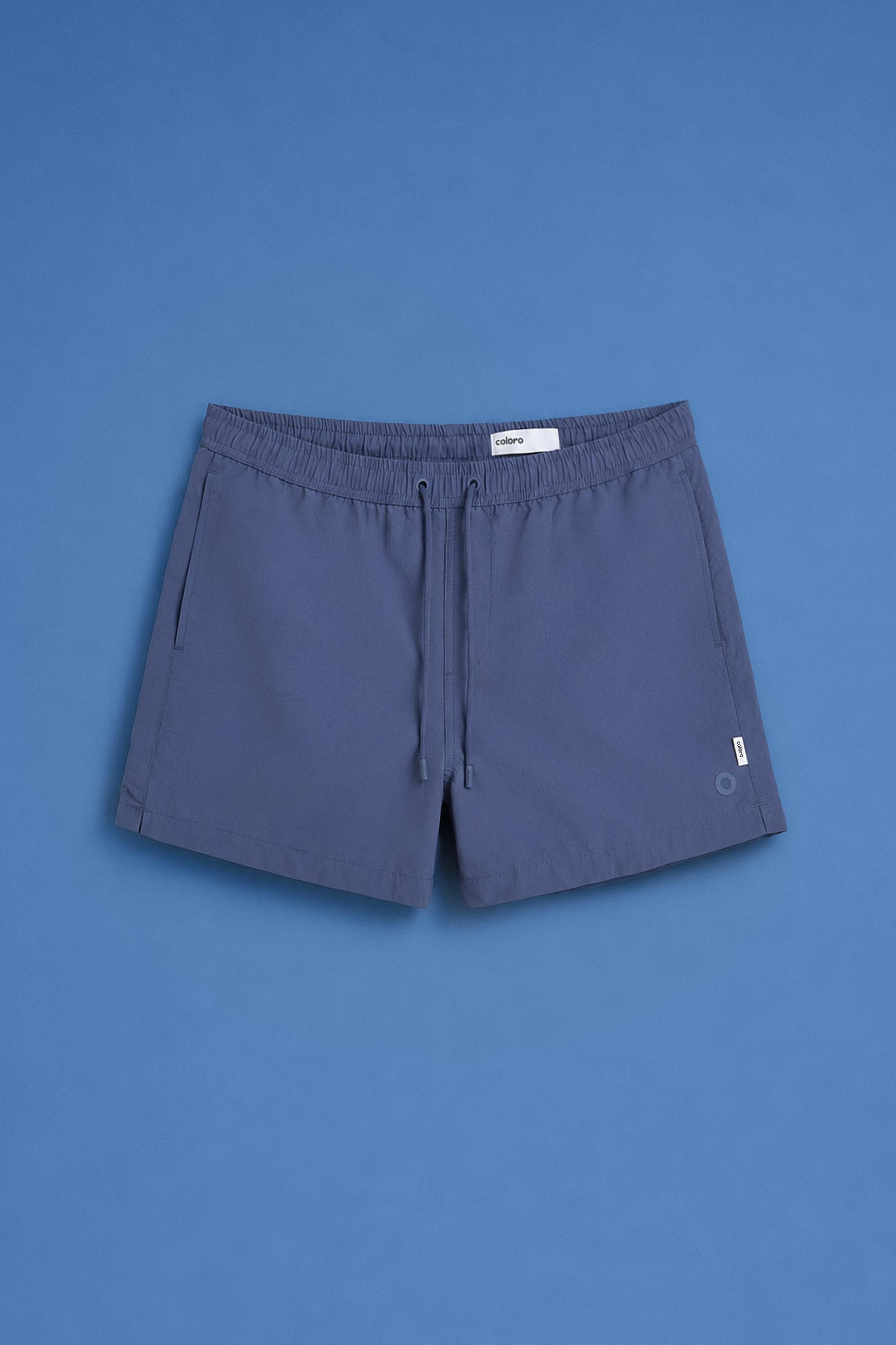 Coloro x Lefties straight swim trunks — FADED PETROL BLUE