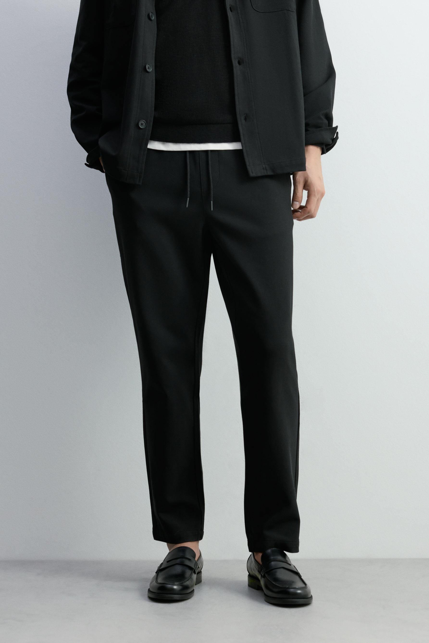 Slim fit joggers — BLACK