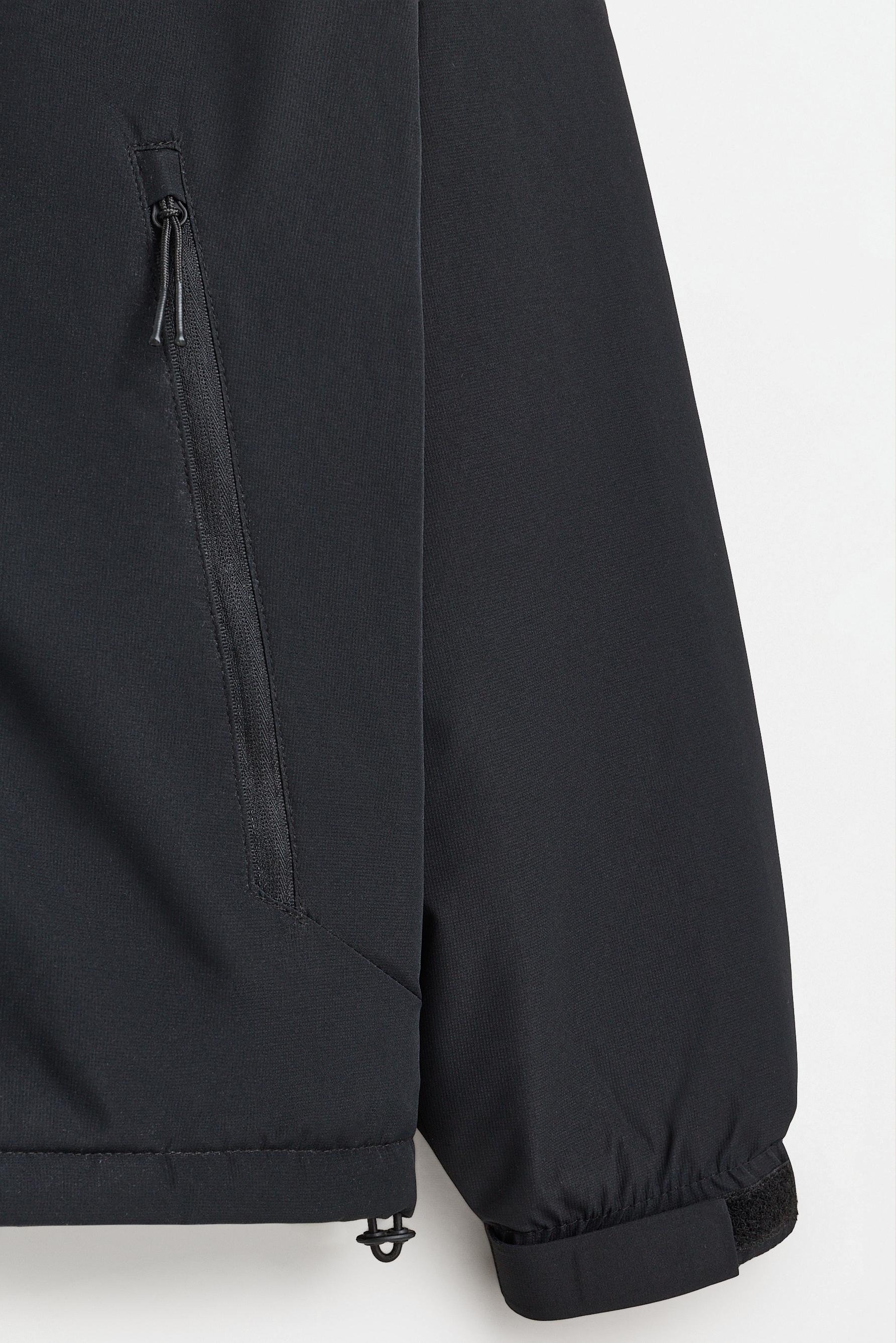 Padded hooded jacket — BLACK
