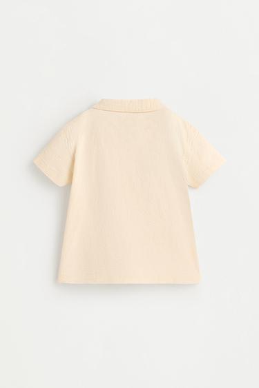 Rustic embroidered shirt — ECRU 2