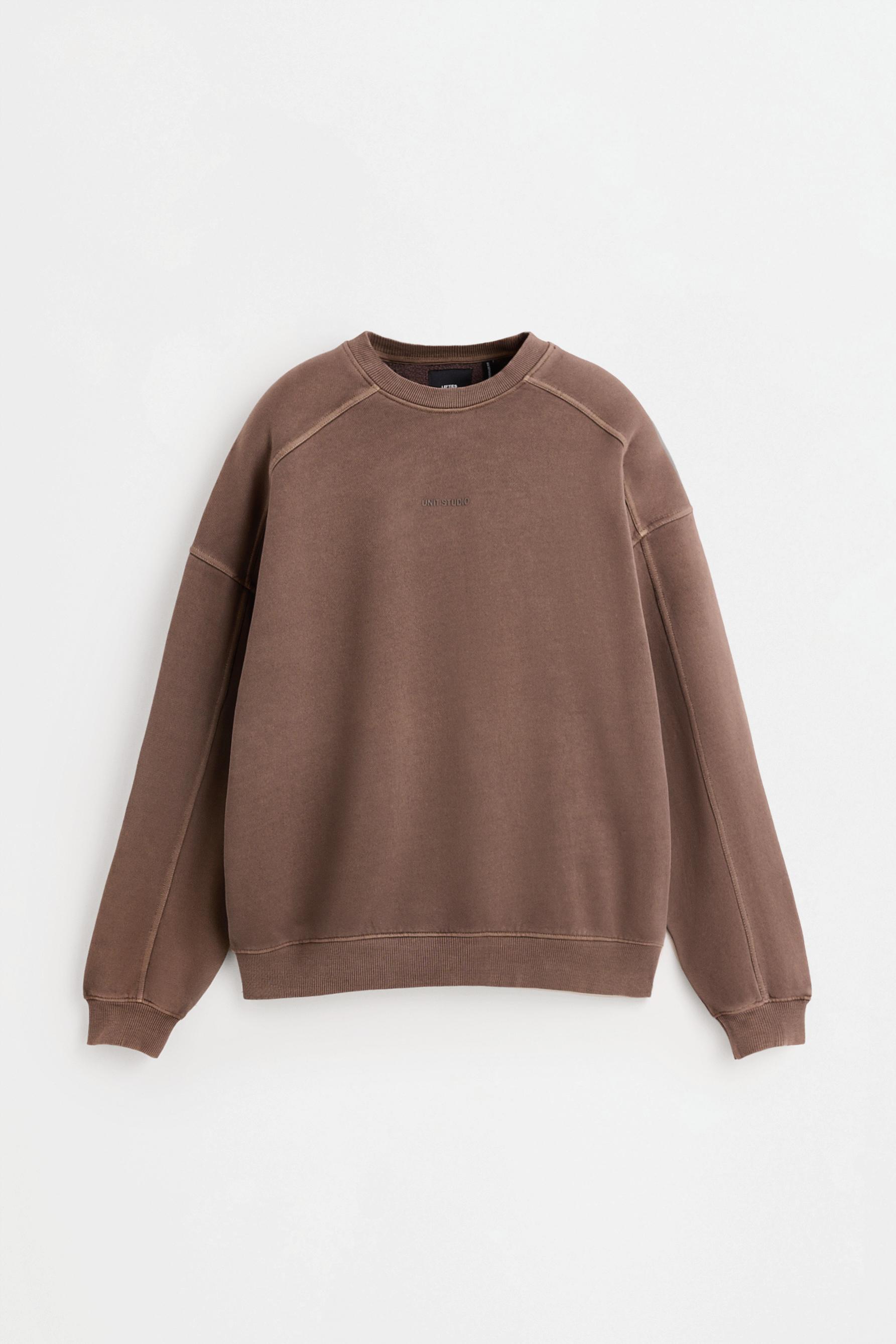 Sudadera efecto lavado texto