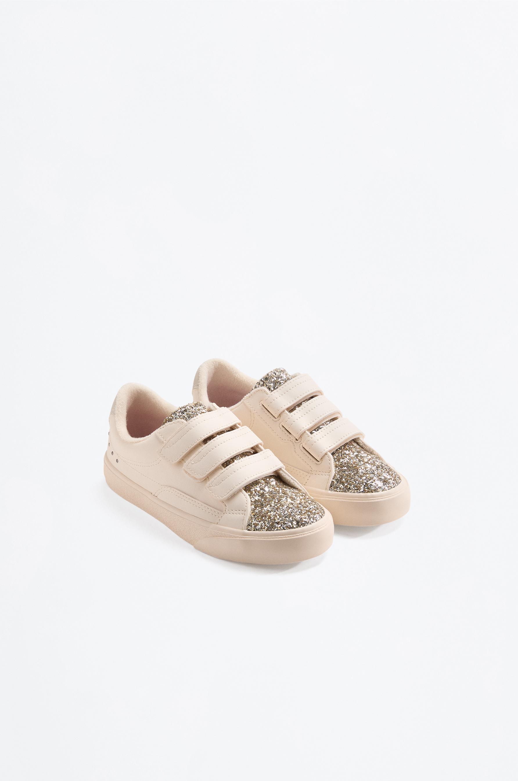 Glitter slipper — ECRU