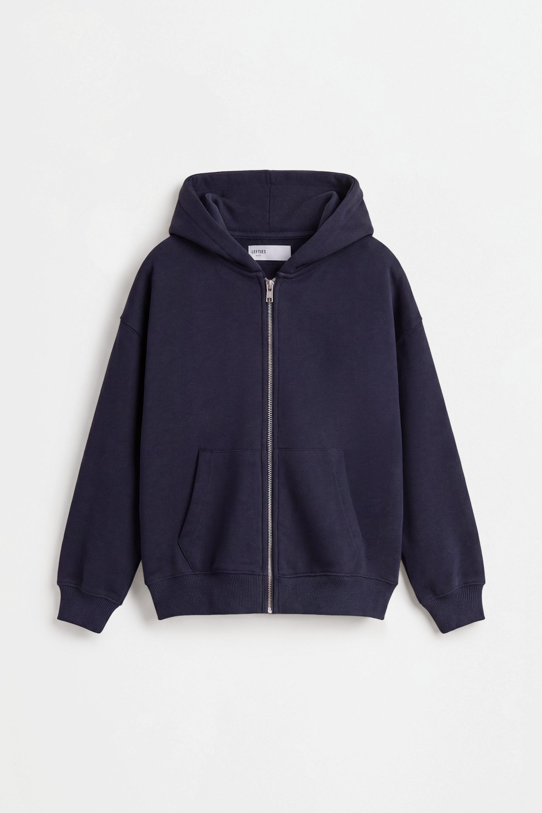 Zip-up sweatshirt — NAVY