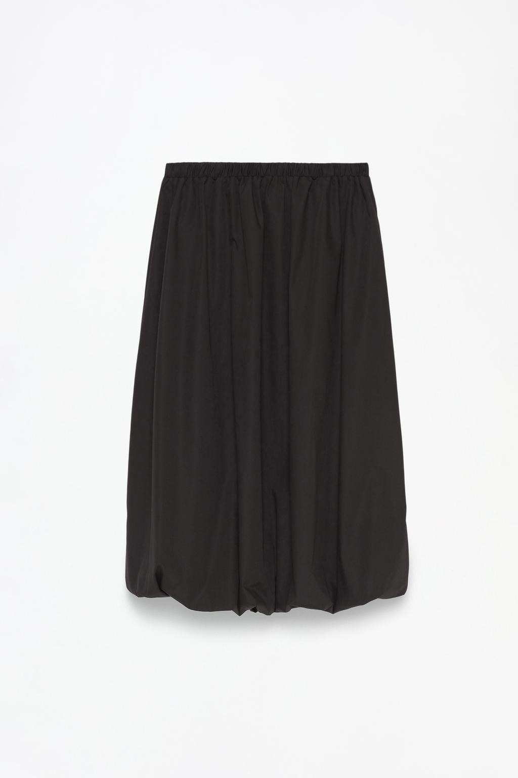 Balloon midi skirt