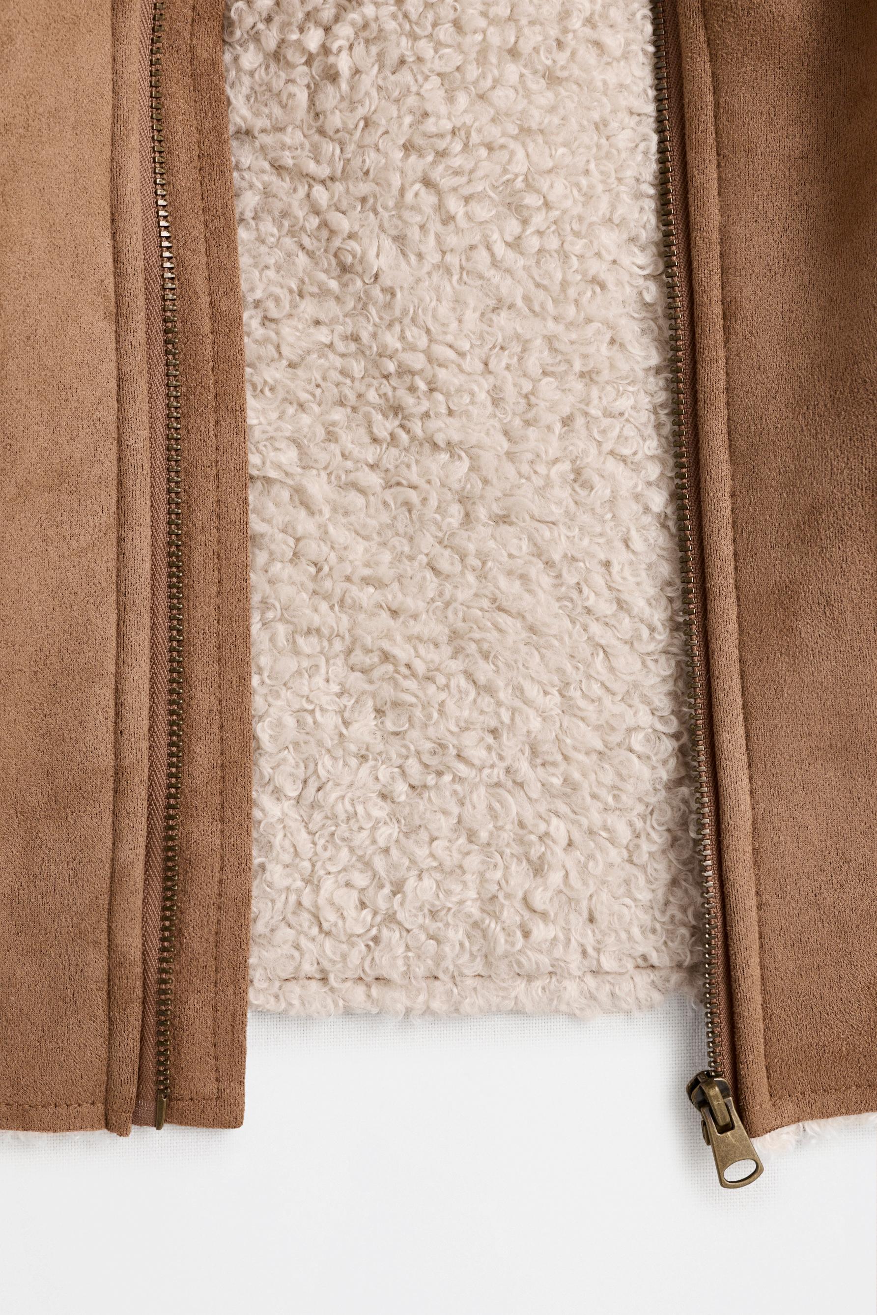 Double-sided coat with pockets — MEDIUM CAMEL