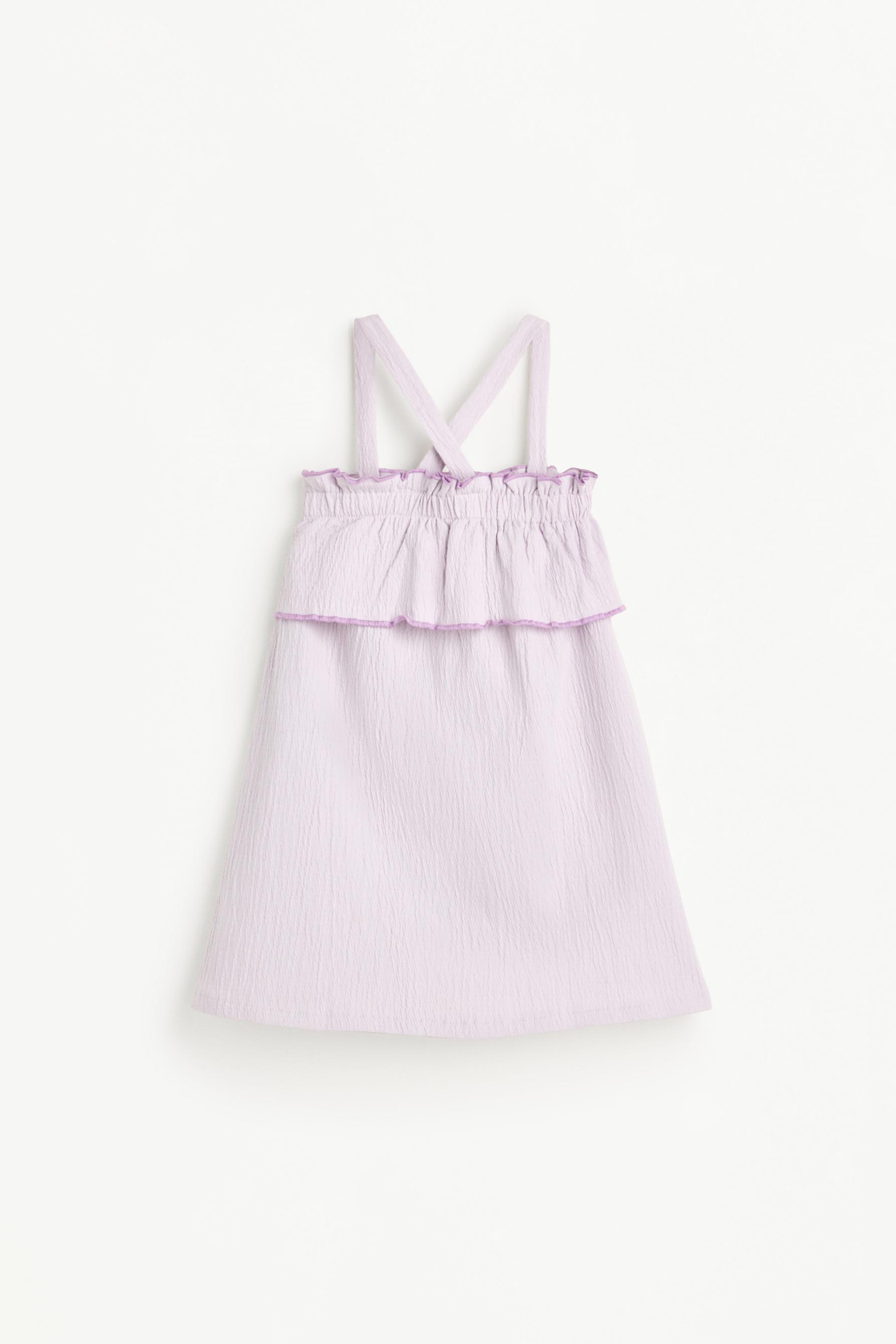 Ruffled dress — PASTEL MAUVE (alternate view)