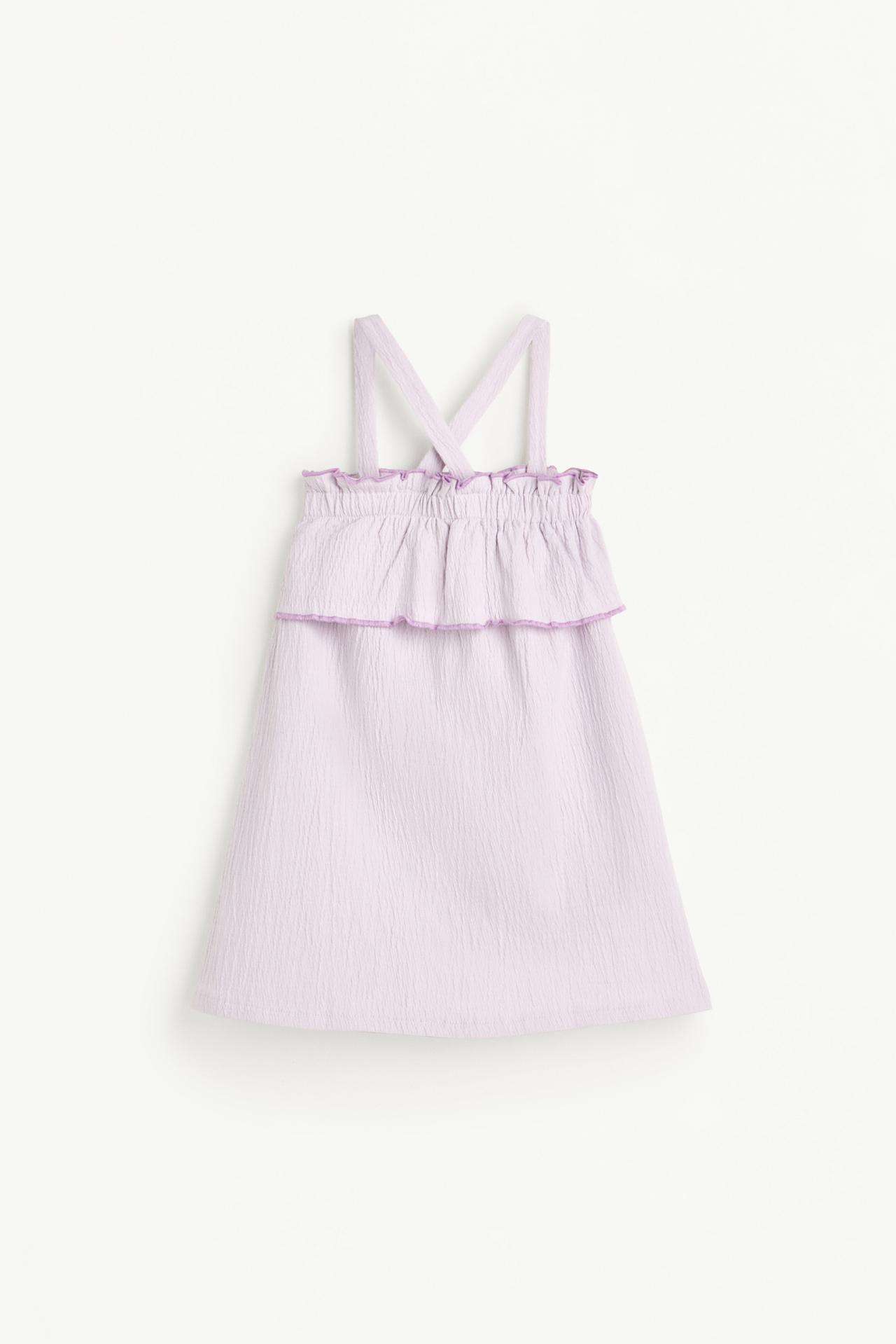Ruffled dress — PASTEL MAUVE