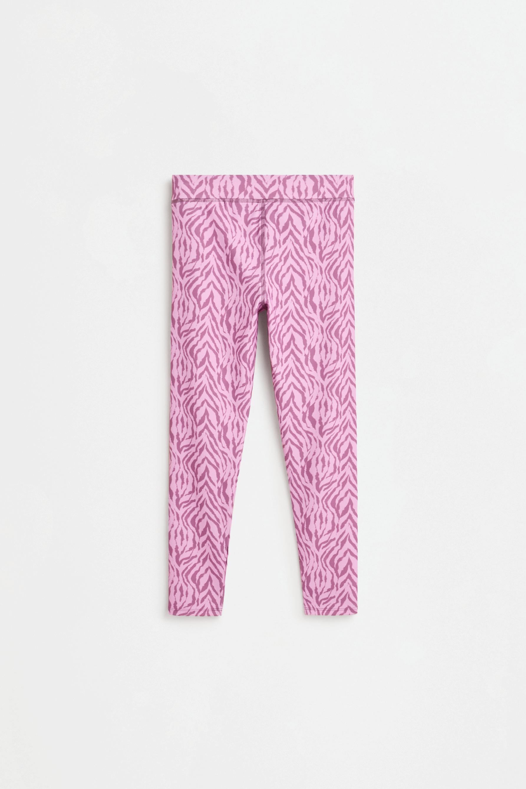 Printed sports leggings — PINK