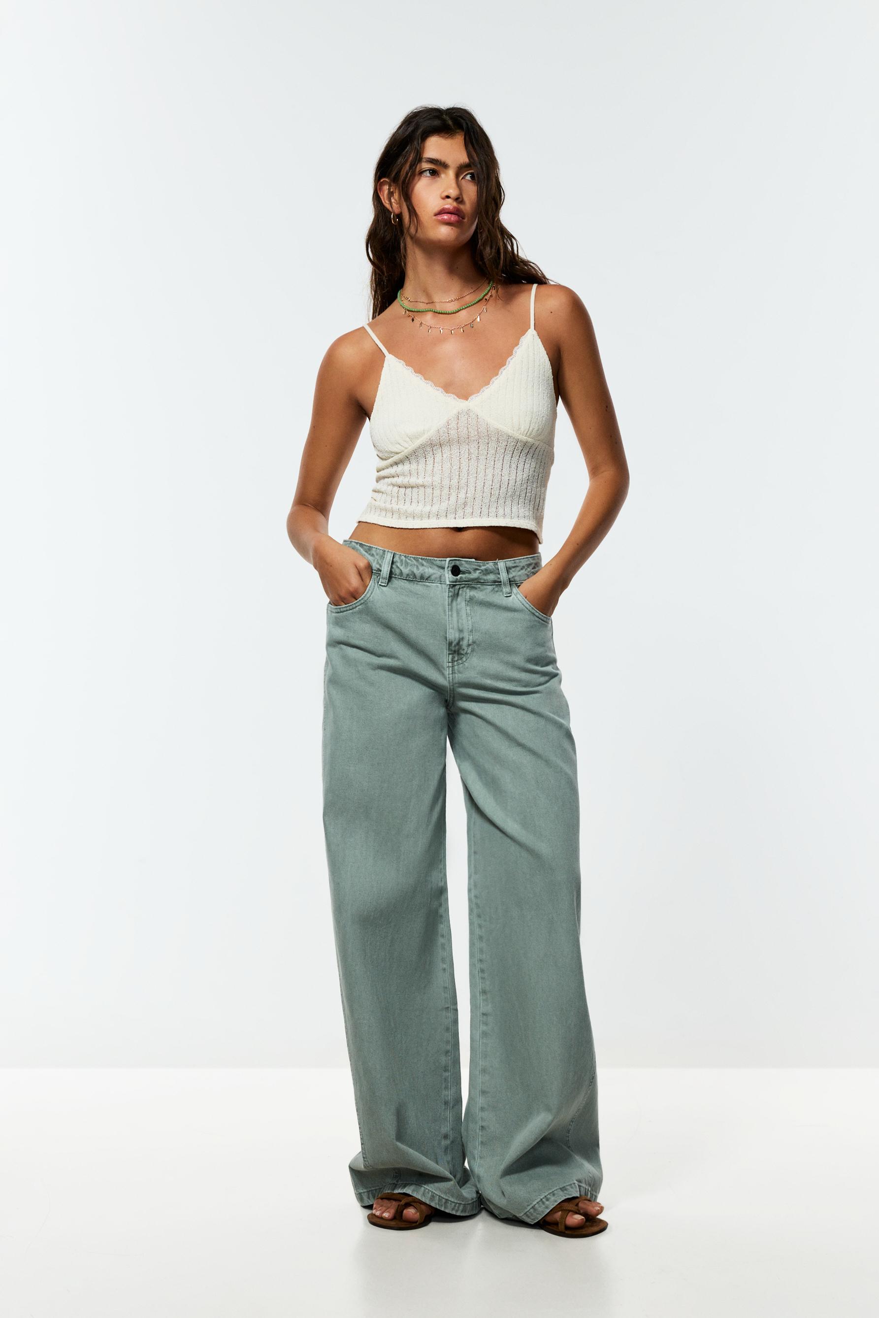Rustic knit crop top — ECRU