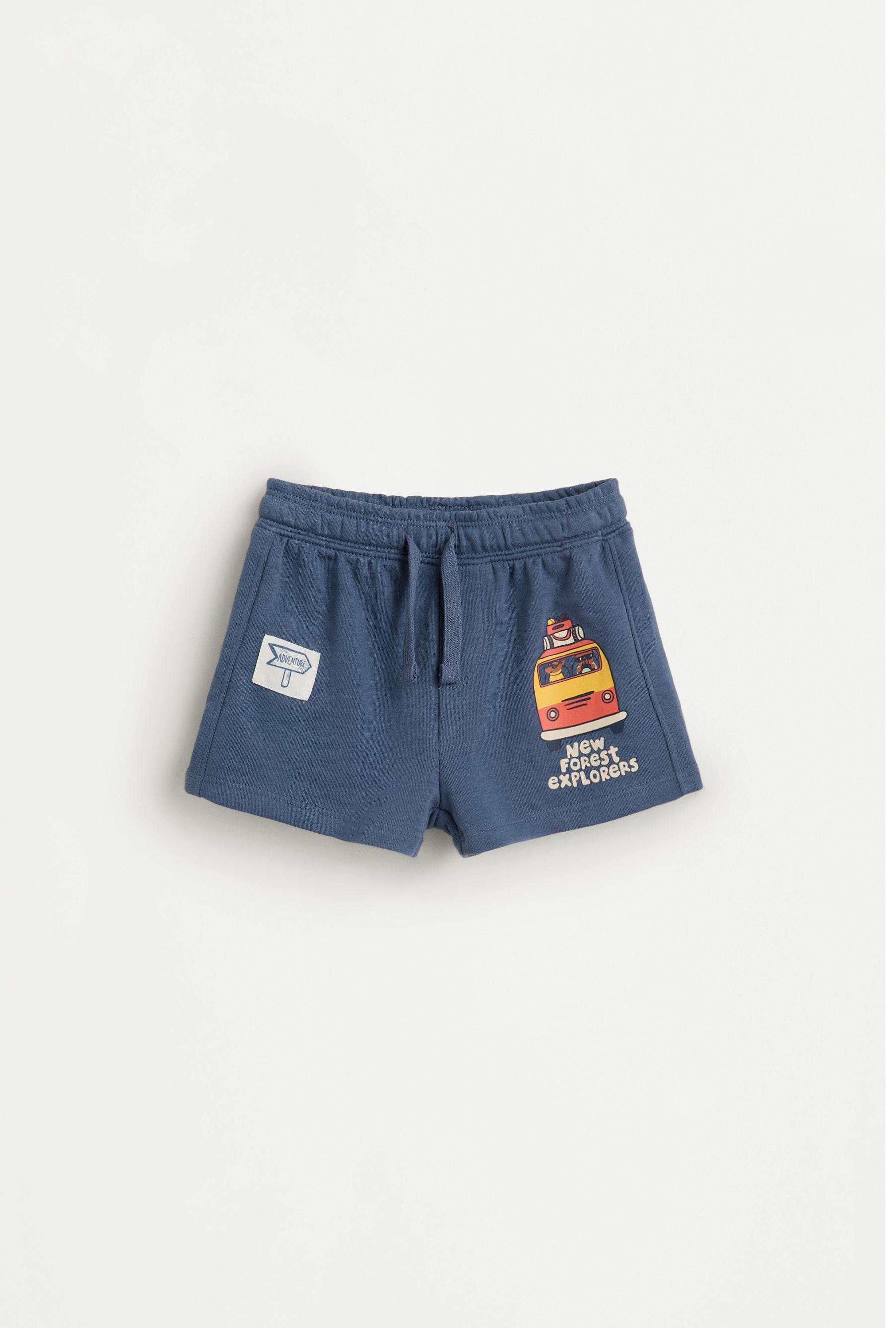 Printed T-shirt and Bermuda shorts set — FADED INDIGO