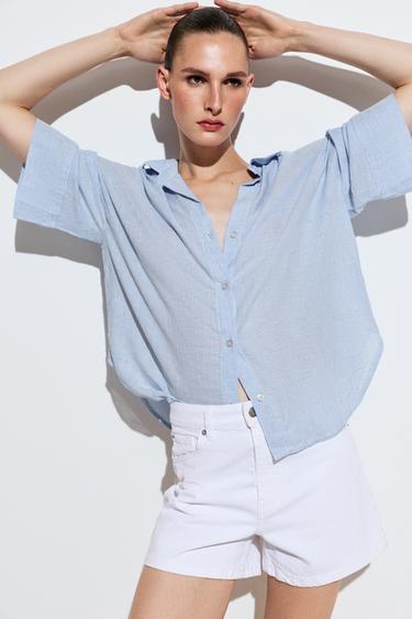 Wide sleeve shirt — STRIPED 1