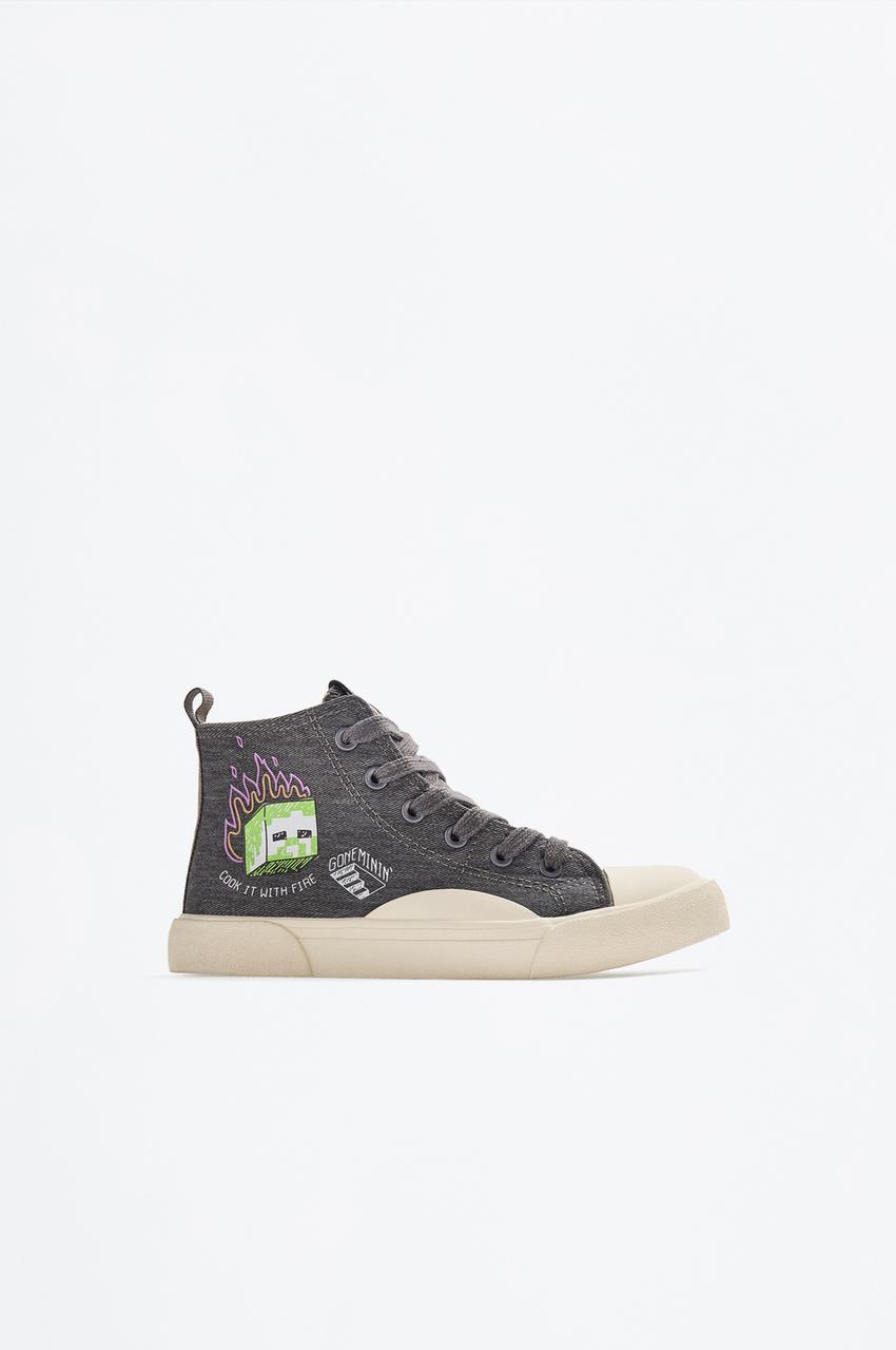 Zapatilla botín tejido Minecraft Novedades ZAPATOS Niño