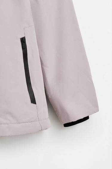 Quilted windbreaker — PALE GREY 3