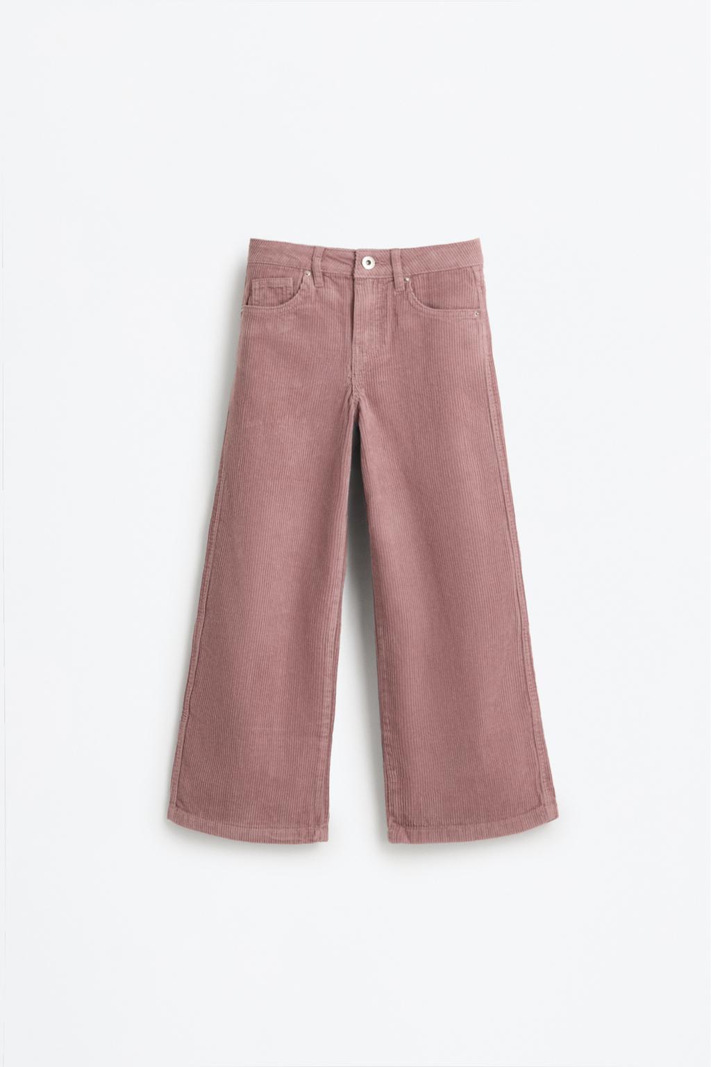 Wide-leg corduroy jeans