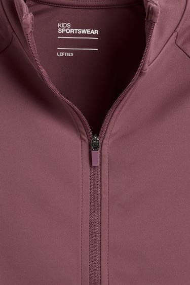 Zip-up sports jacket — BURGUNDY 3