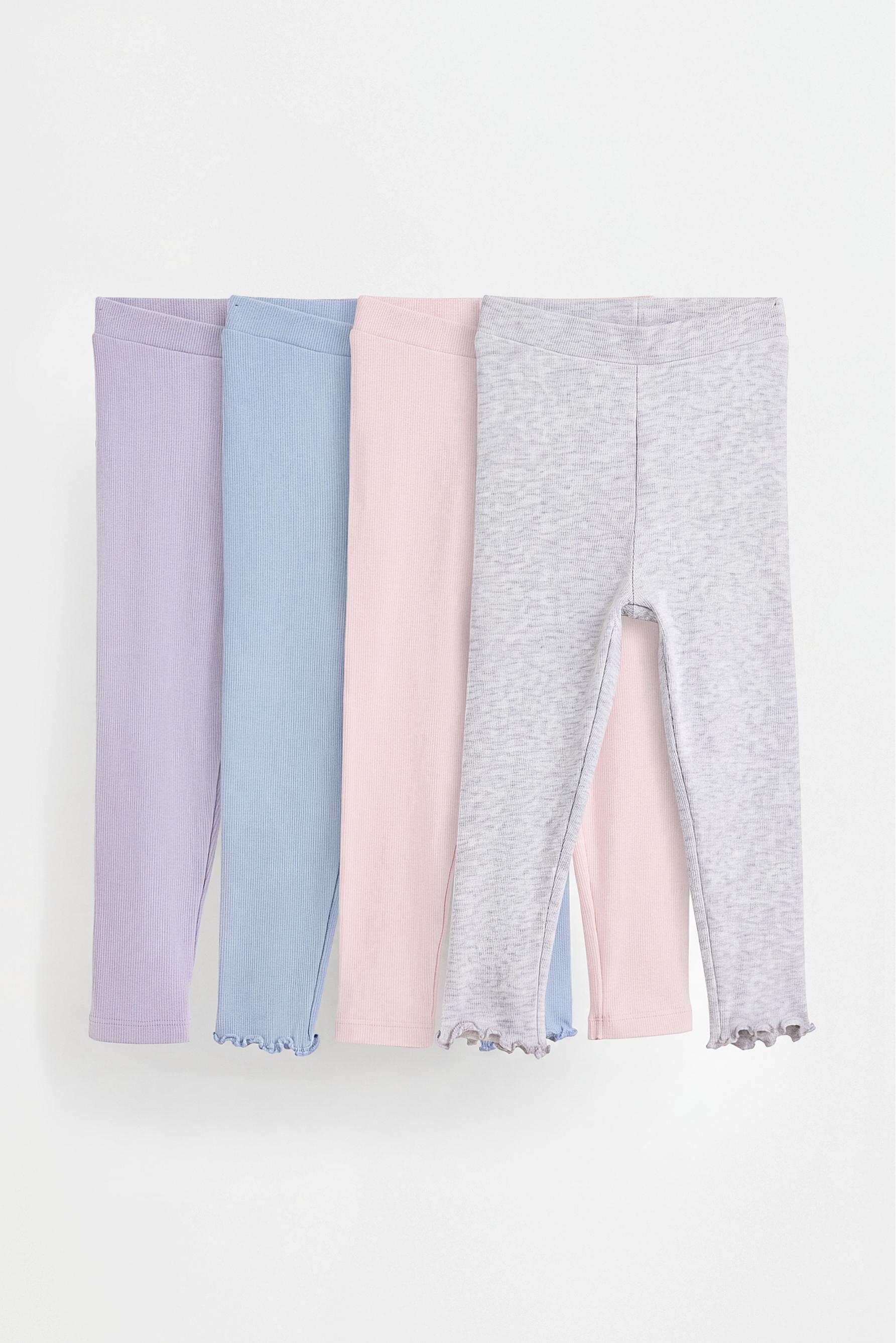 4-Pack of ribbed leggings — MAUVE