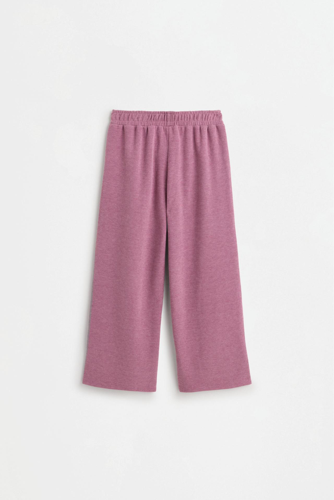 Star bias cut trousers — PINK
