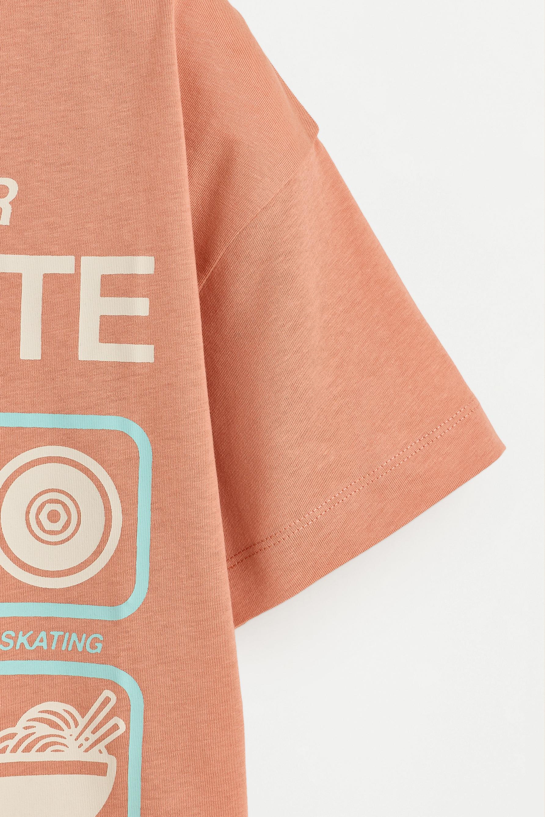 Printed T-shirt — BURNT ORANGE