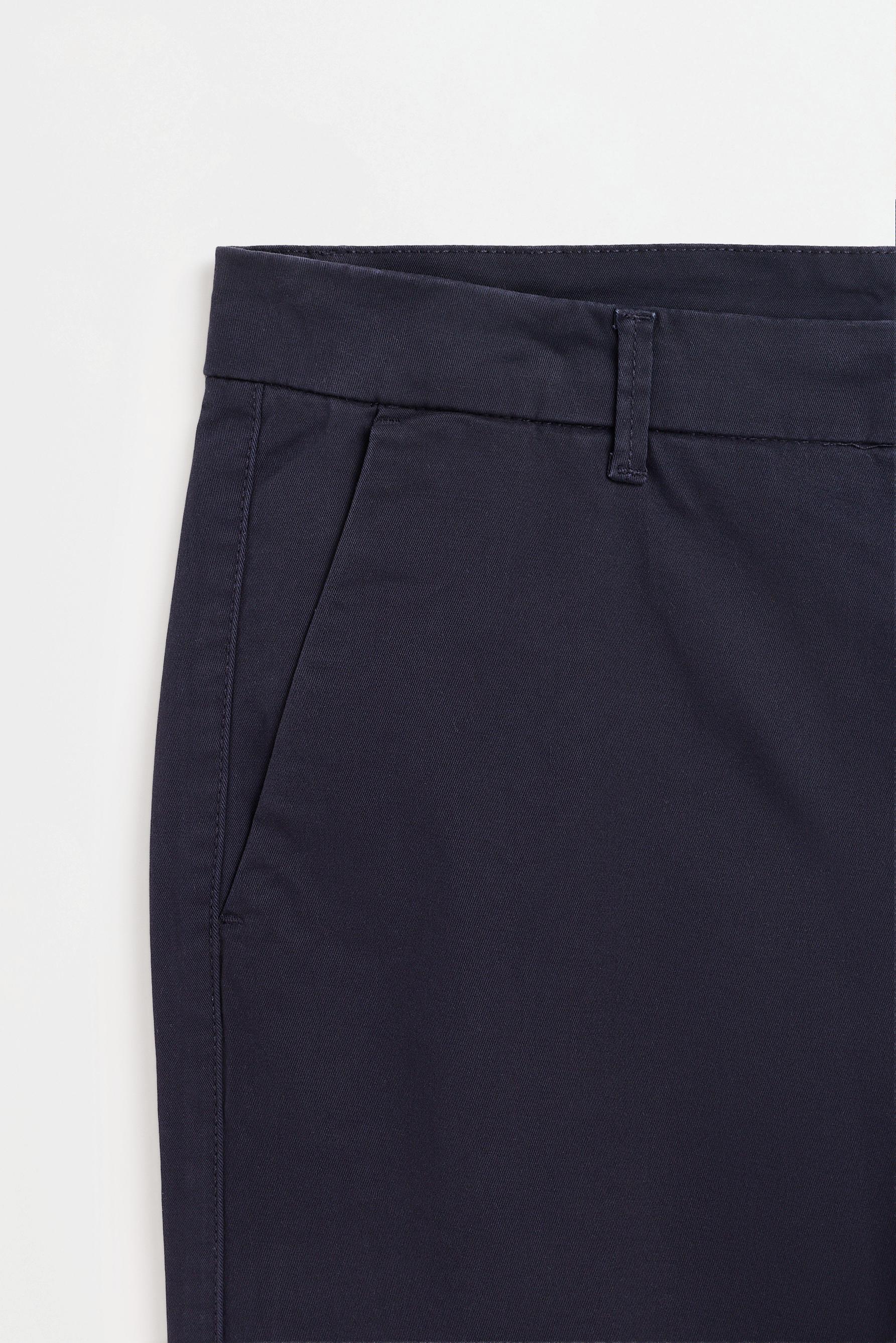 Slim fit chino trousers — DARK BLUE