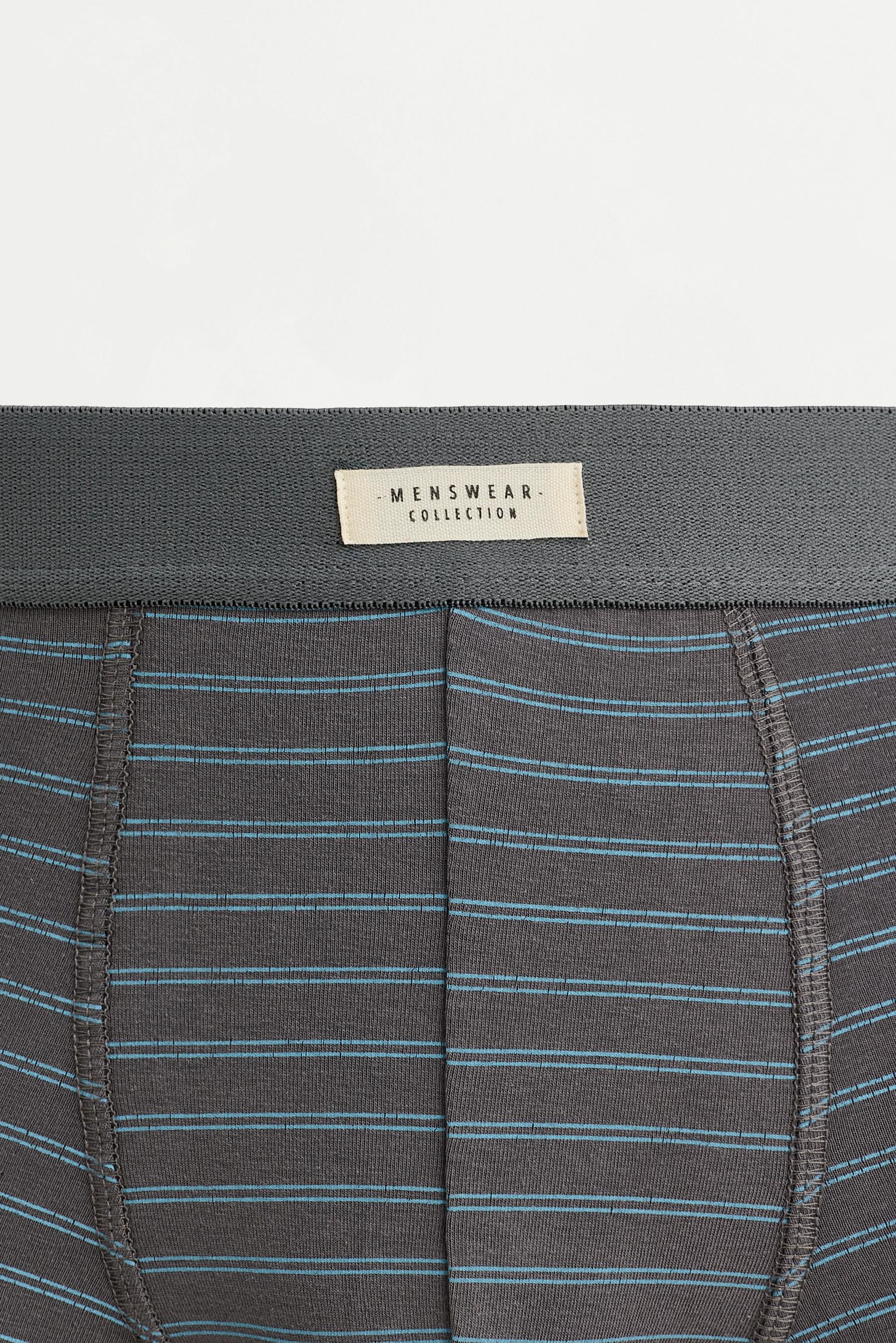 Pack of 5 striped boxers — TERRACOTTA
