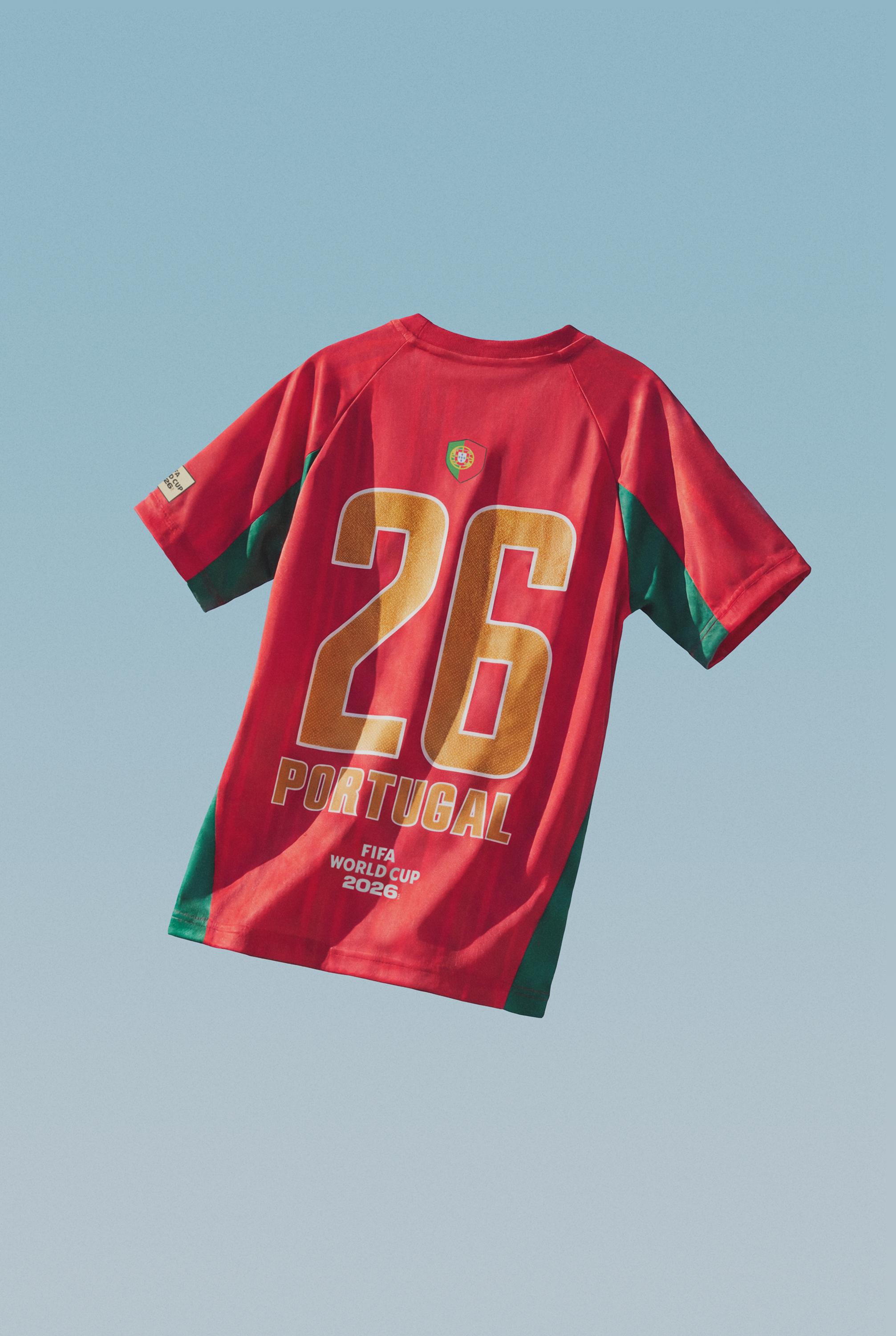 Kids | Portugal FIFA World Cup TM 2026 Official Licensed Product T-shirt — RED