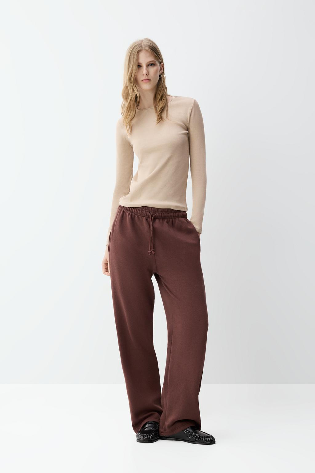 بنطلون بدلة رياضية بقصة مستقيمة