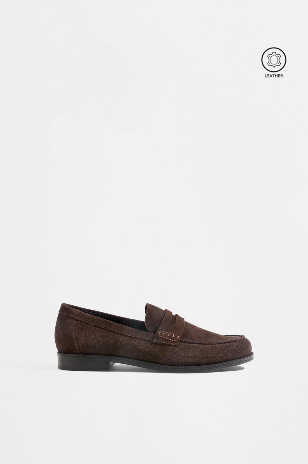 Leather loafers