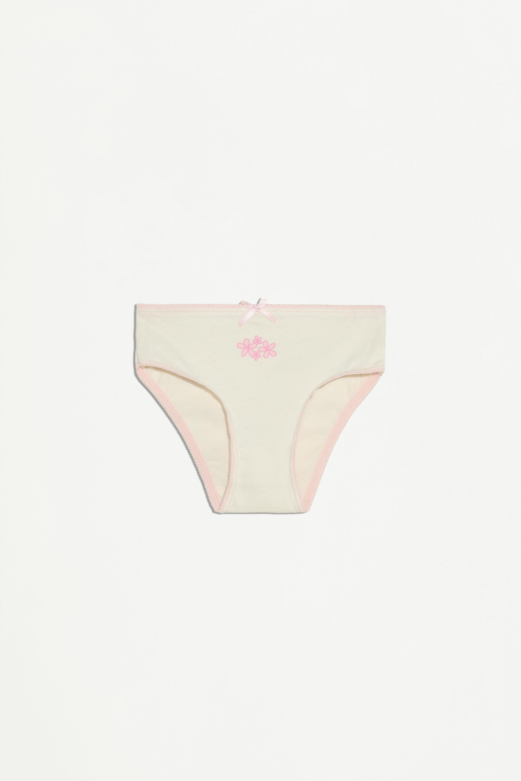 7-pack of elephant print briefs — PINK/WHITE