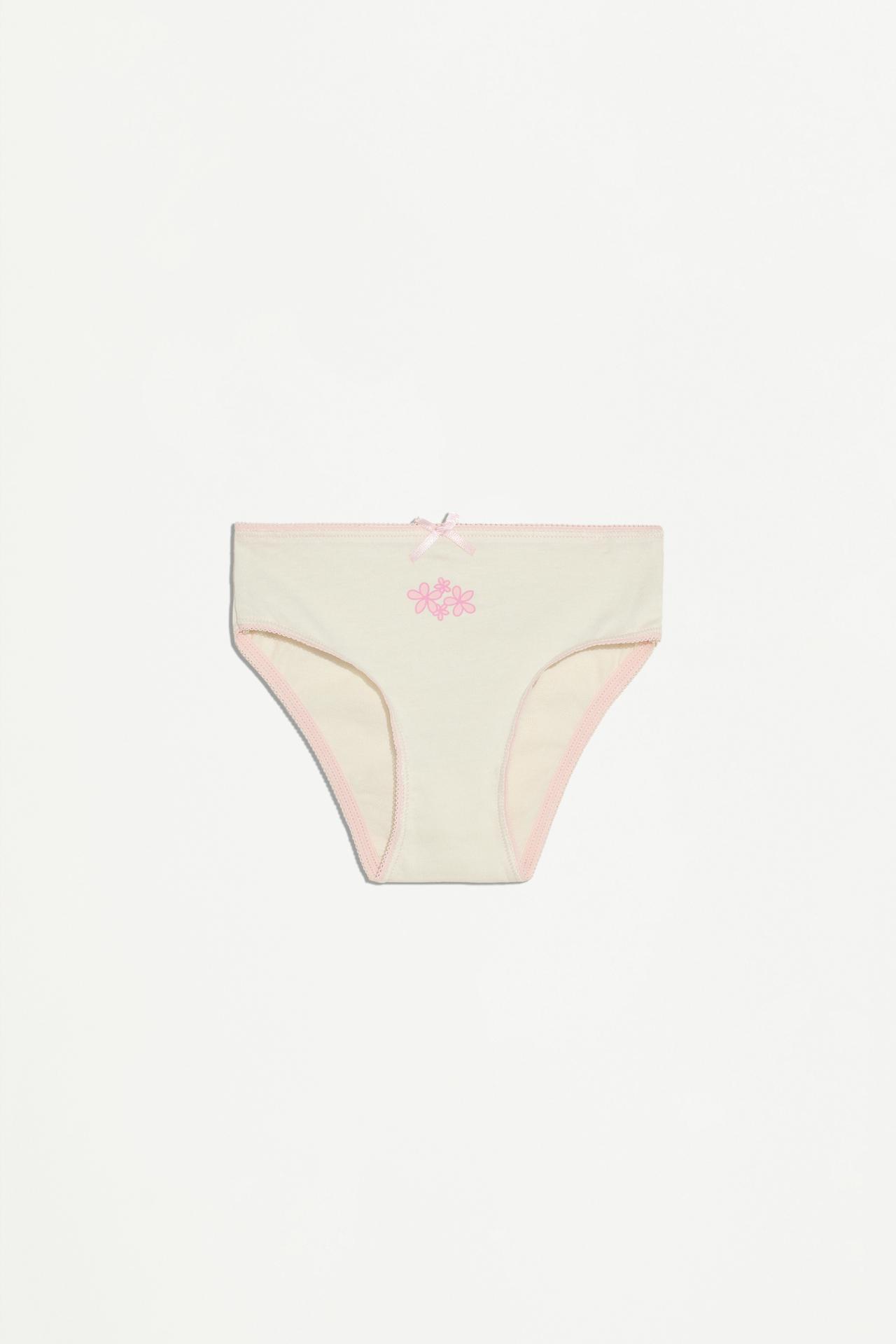 7-pack of elephant print briefs — PINK/WHITE