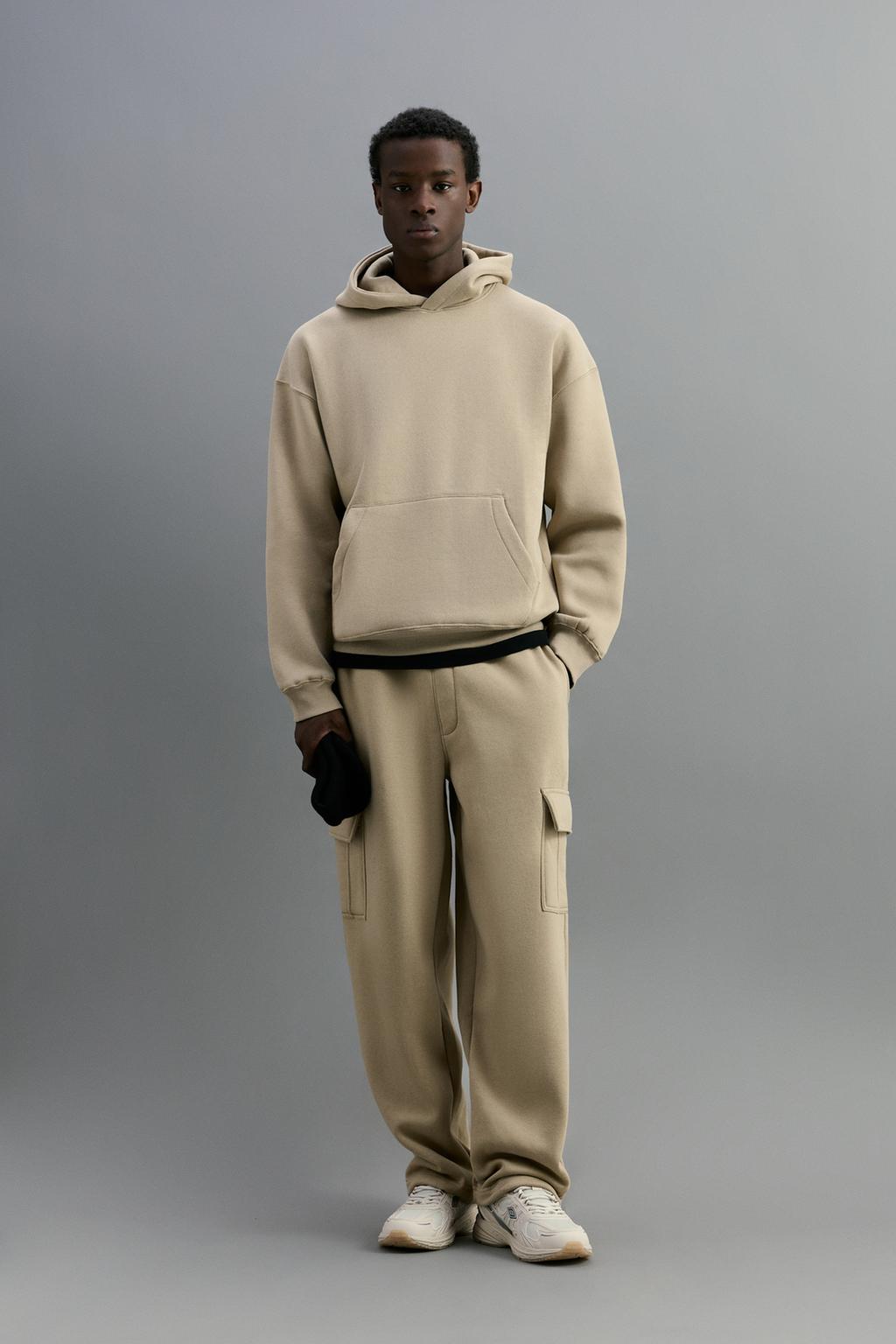 Baggy cargo tracksuit bottoms