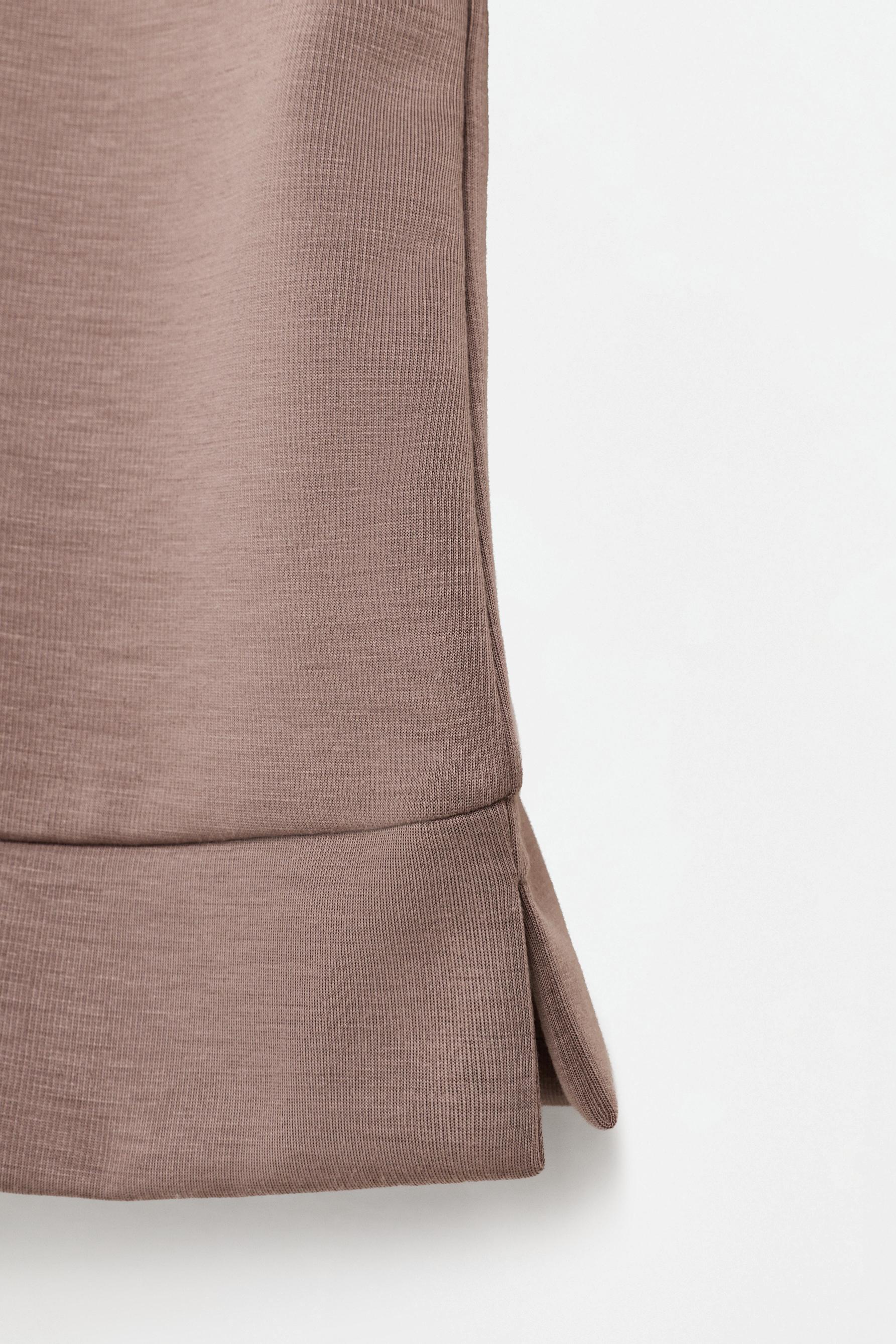 Cropped sweatshirt with text — MINK
