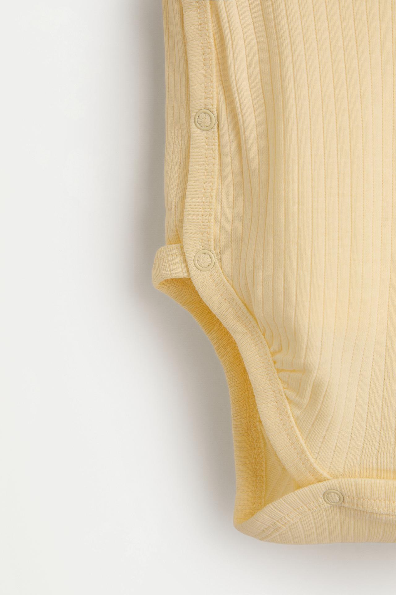 Pack of 2 ribbed crossover bodysuits — PINK