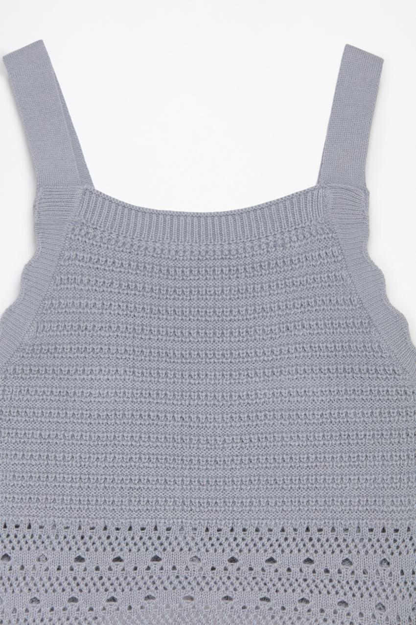 Punto Vainilla Chalequillo De Crochet Top Punto Crochet Tenis