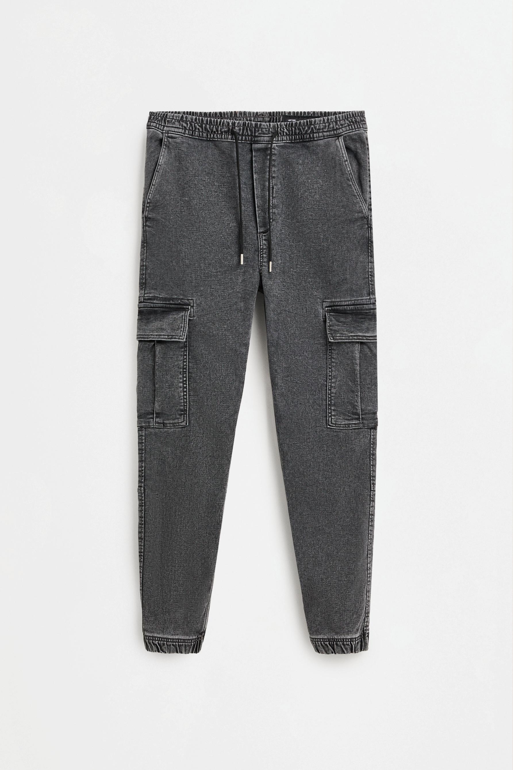 Cargo jogger jeans — PALE GREY