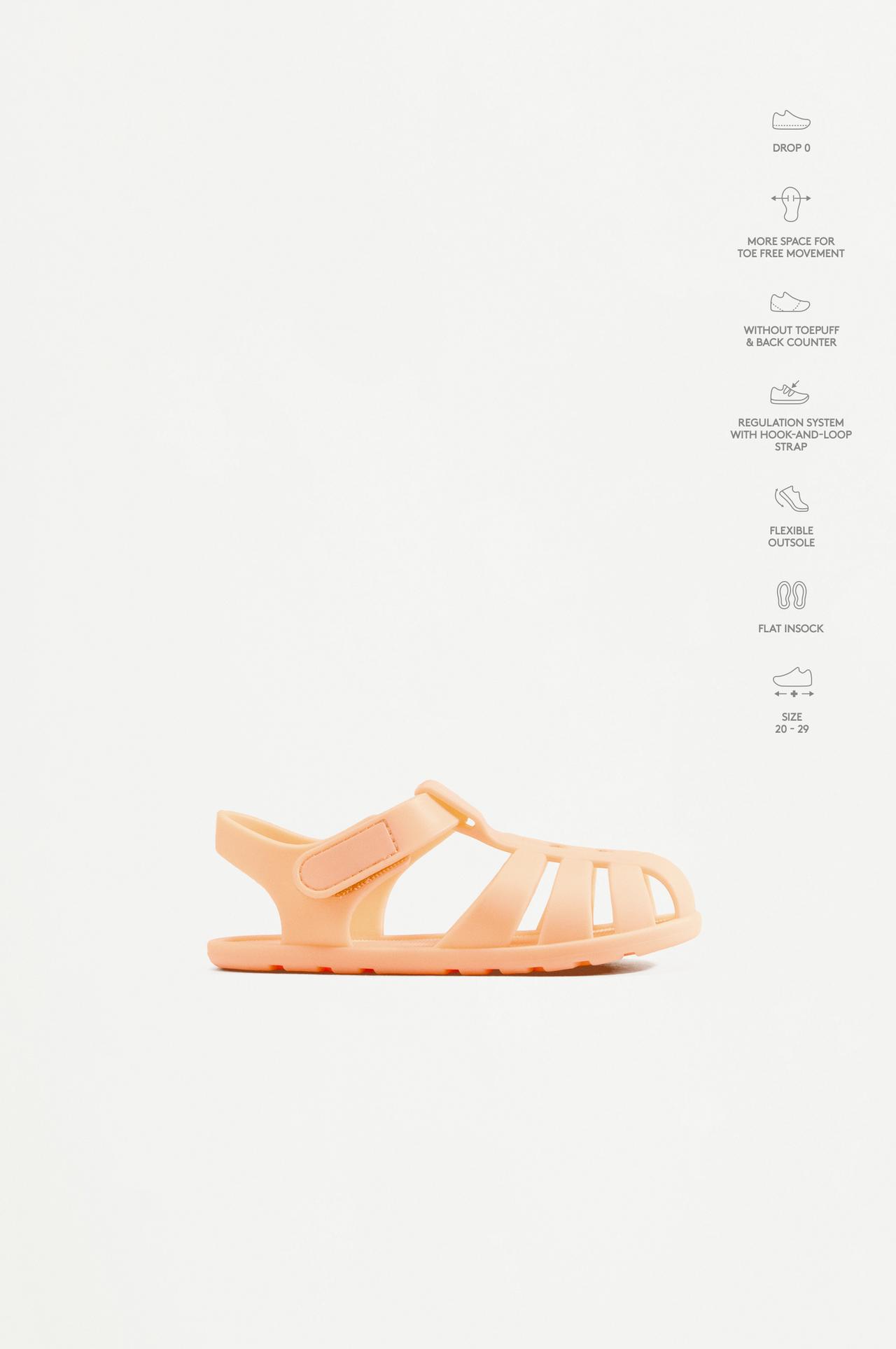 Barefoot Cage Sandals — ORANGE